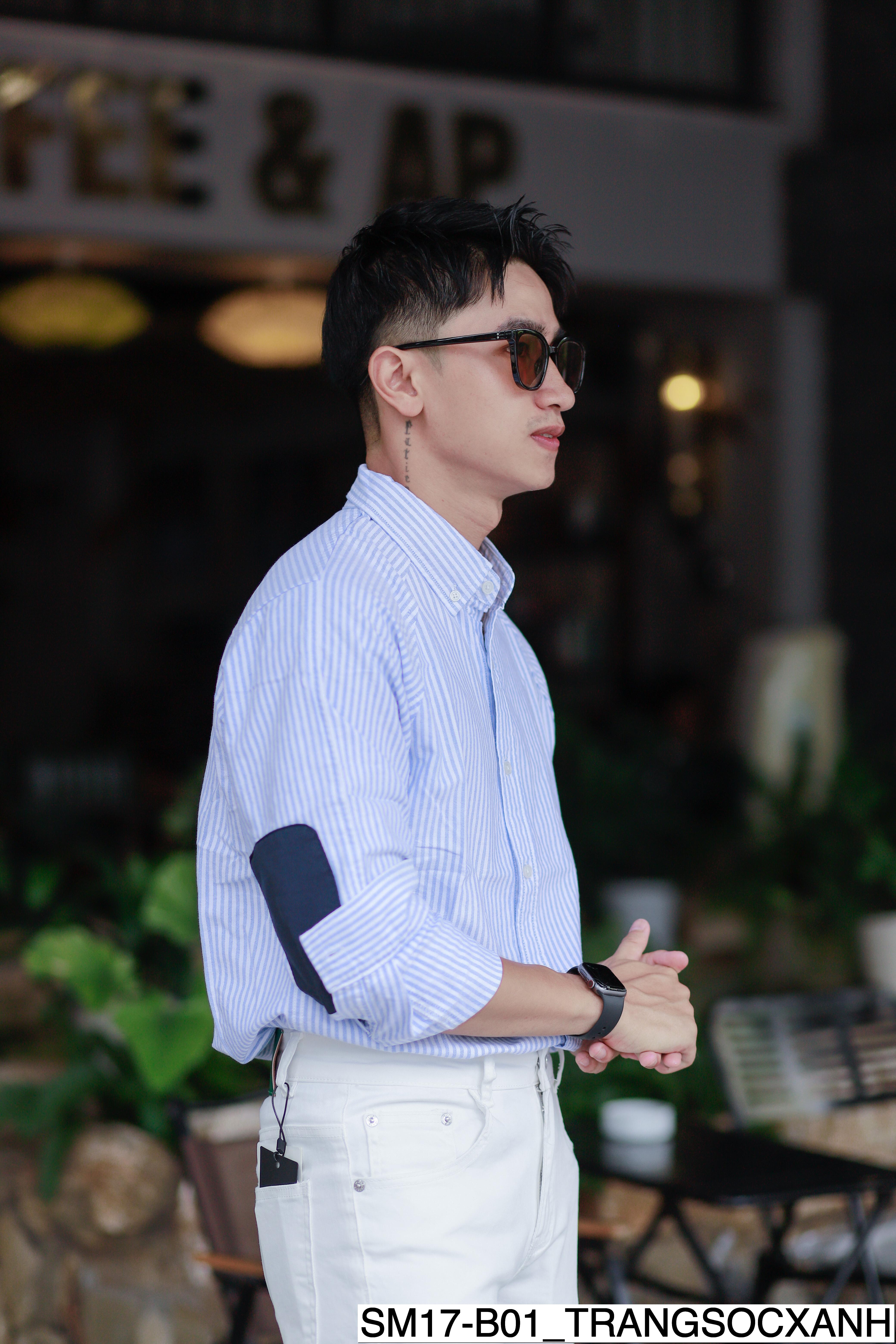 B01 SM17 - Áo sơ mi nam button-down cổ điển_thumbnail_3