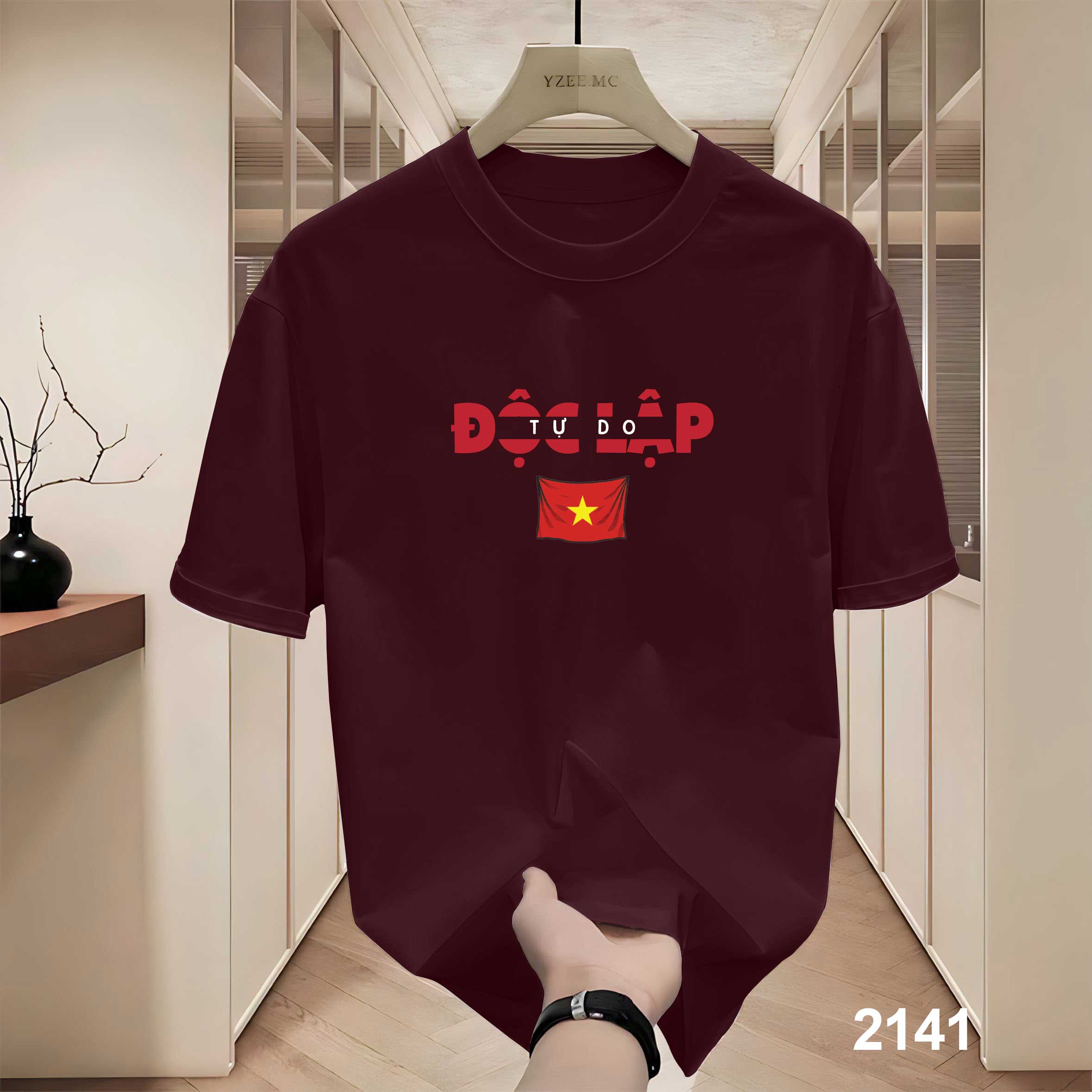 Áo phông local brand Việt Nam tôi yêu form rộng 2141 Miucho Iconic vải cotton 4c 220 gsm in mix_thumbnail_4