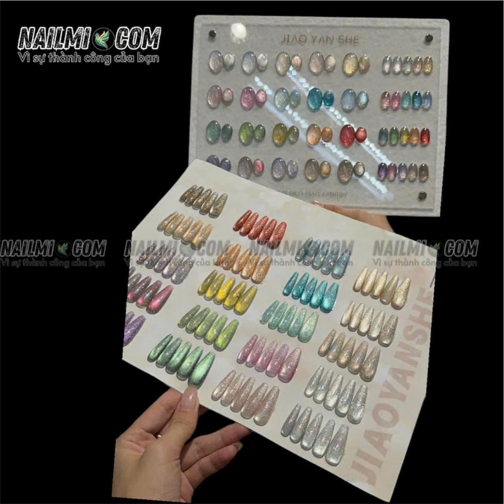 Set mắt mèo - 25 màu - Kim cương flash - JIA0 YAN SHE