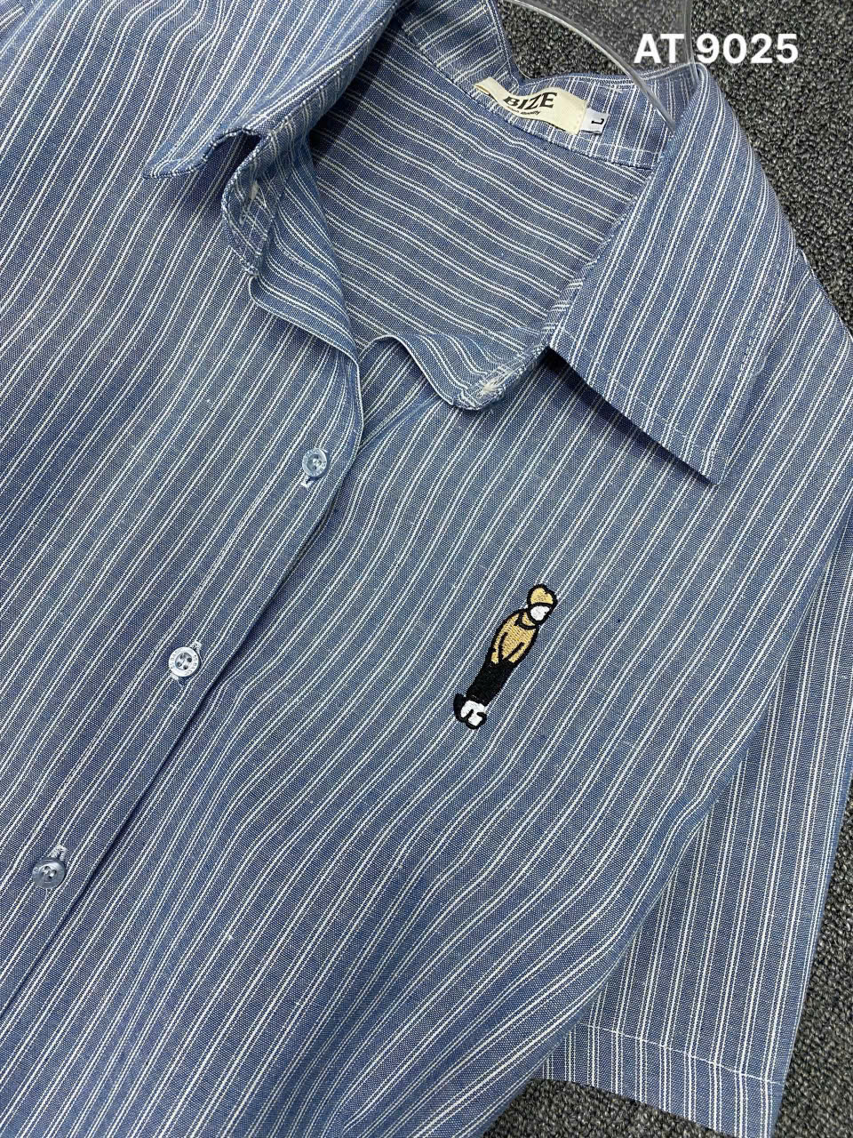 Áo sơ mi sọc tay ngắn bigsize AT9025 dành cho nàng mũm mĩm từ 55-90kg_thumbnail_6