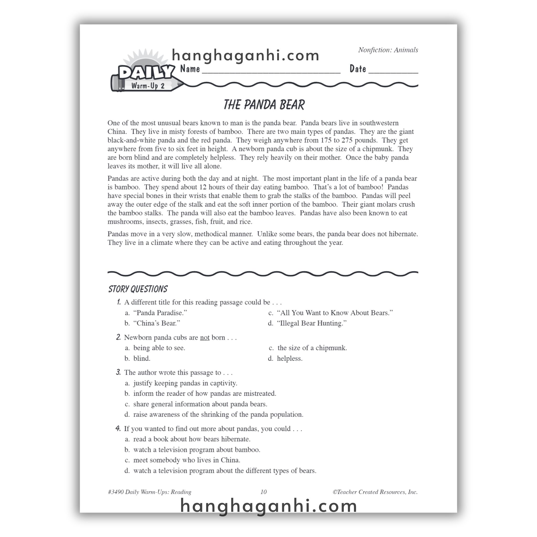 Sách Daily Warm Ups Reading Grade 4_thumbnail_10