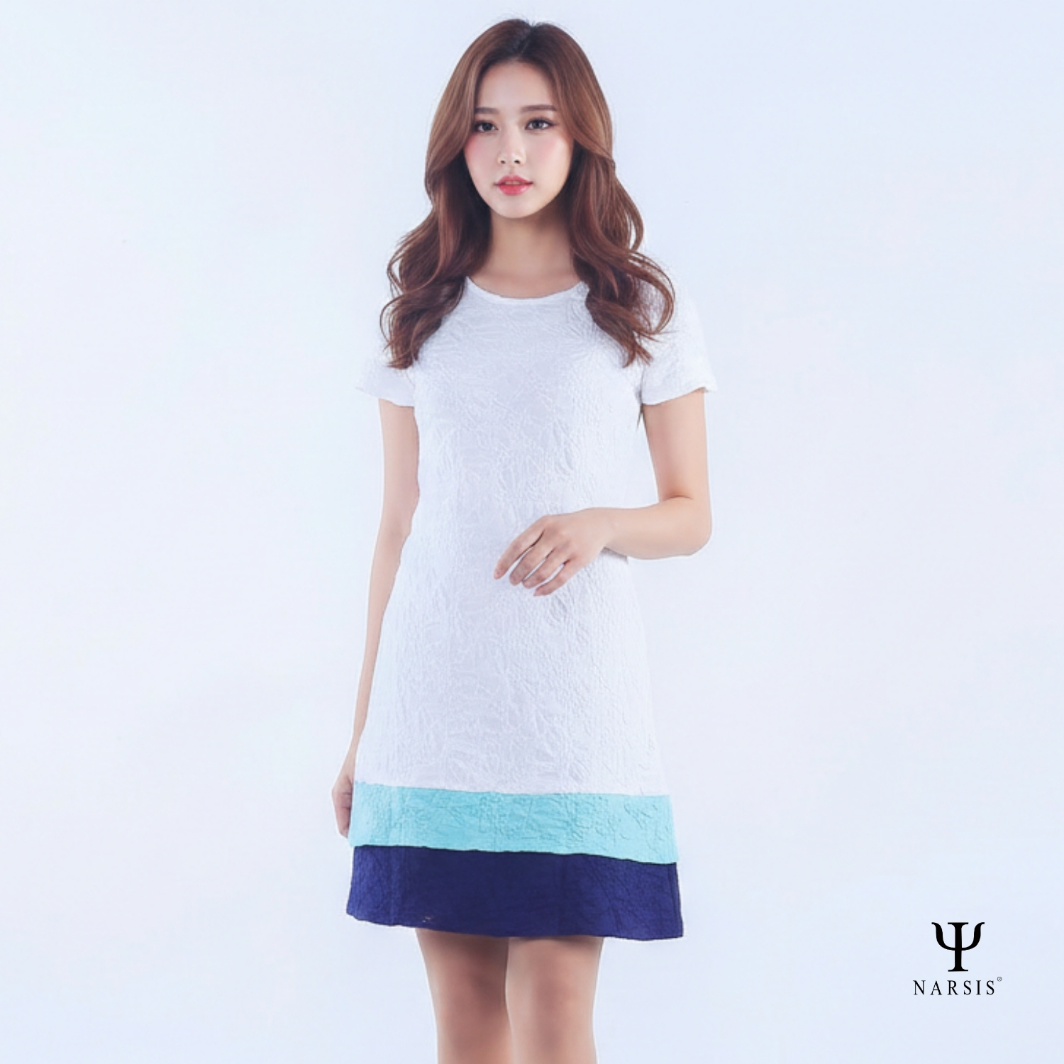 VÁY KIỂU NỮ B7025 NARSIS CHẤT LIỆU THOÁNG MÁT, DỄ CHỊU, THOẢI MÁI CẢ NGÀY, DỄ VẬN ĐỘNG_thumbnail_4