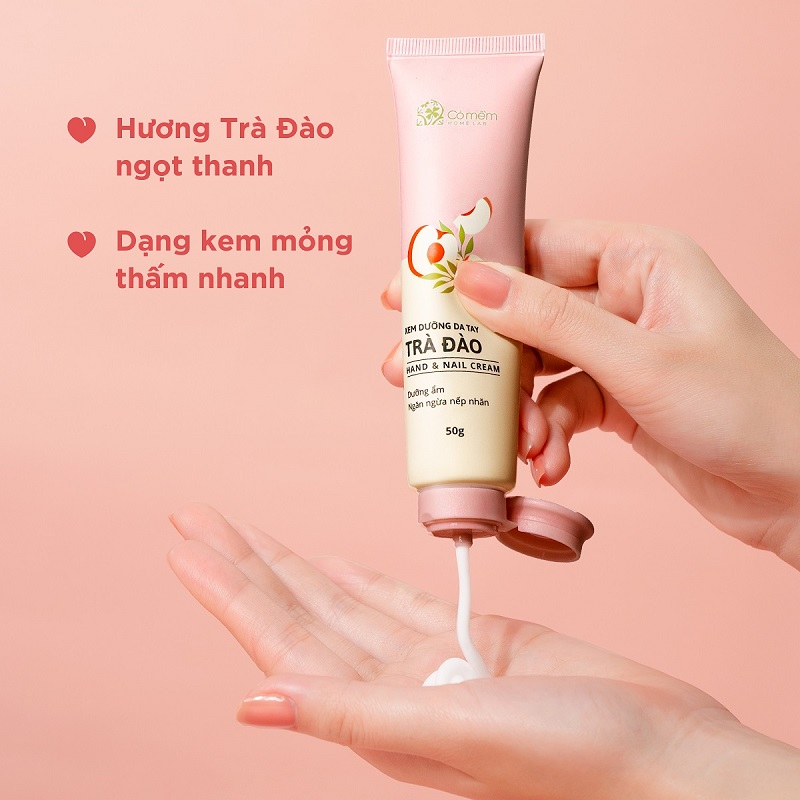 kem dưỡng da tay hương đào