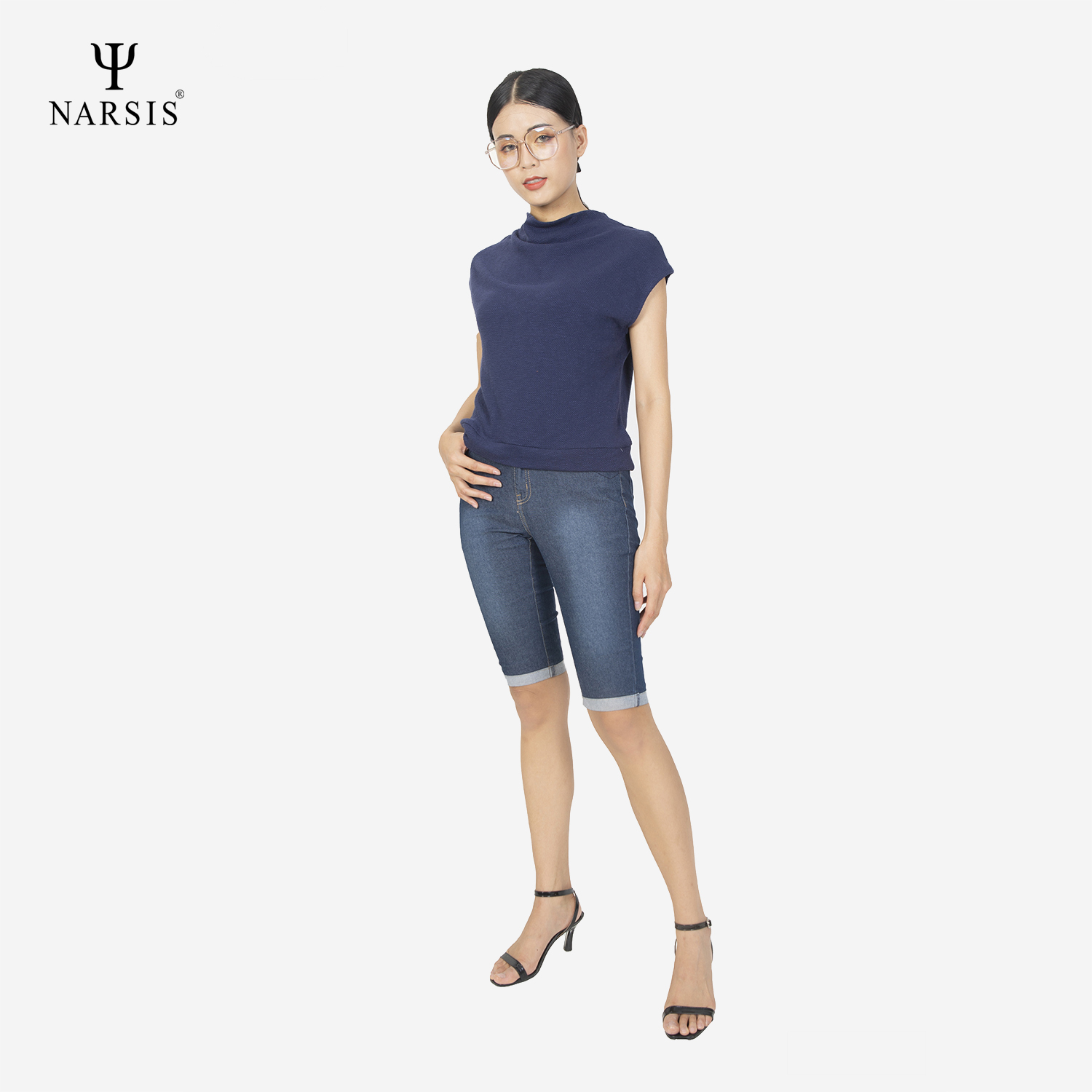 QUẦN LỬNG NỮ P7009 NARSIS CHẤT LIỆU JEAN BỀN BỈ, CÁ TÍNH, TRẺ TRUNG, THỜI TRANG, TRẺ TRUNG, THỜI ..._thumbnail_0