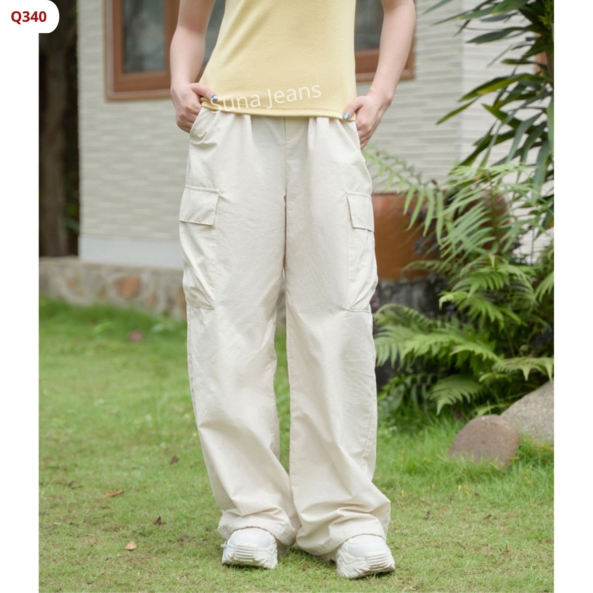 Q340- QUẦN GIÓ HÀN NAM NU