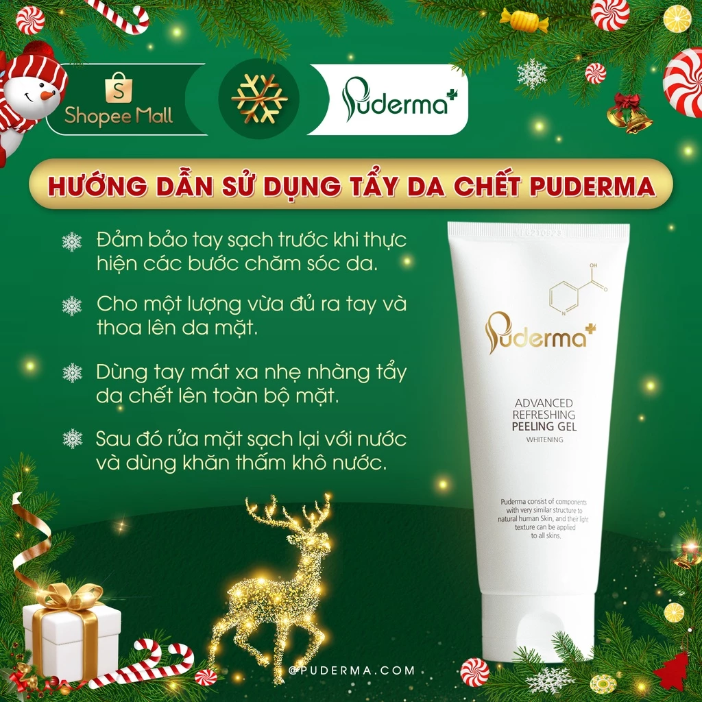 Tẩy da chết Puderma Advanced Refreshing Peeling Gel giúp làm sạch tế bào da chết trên da_thumbnail_6