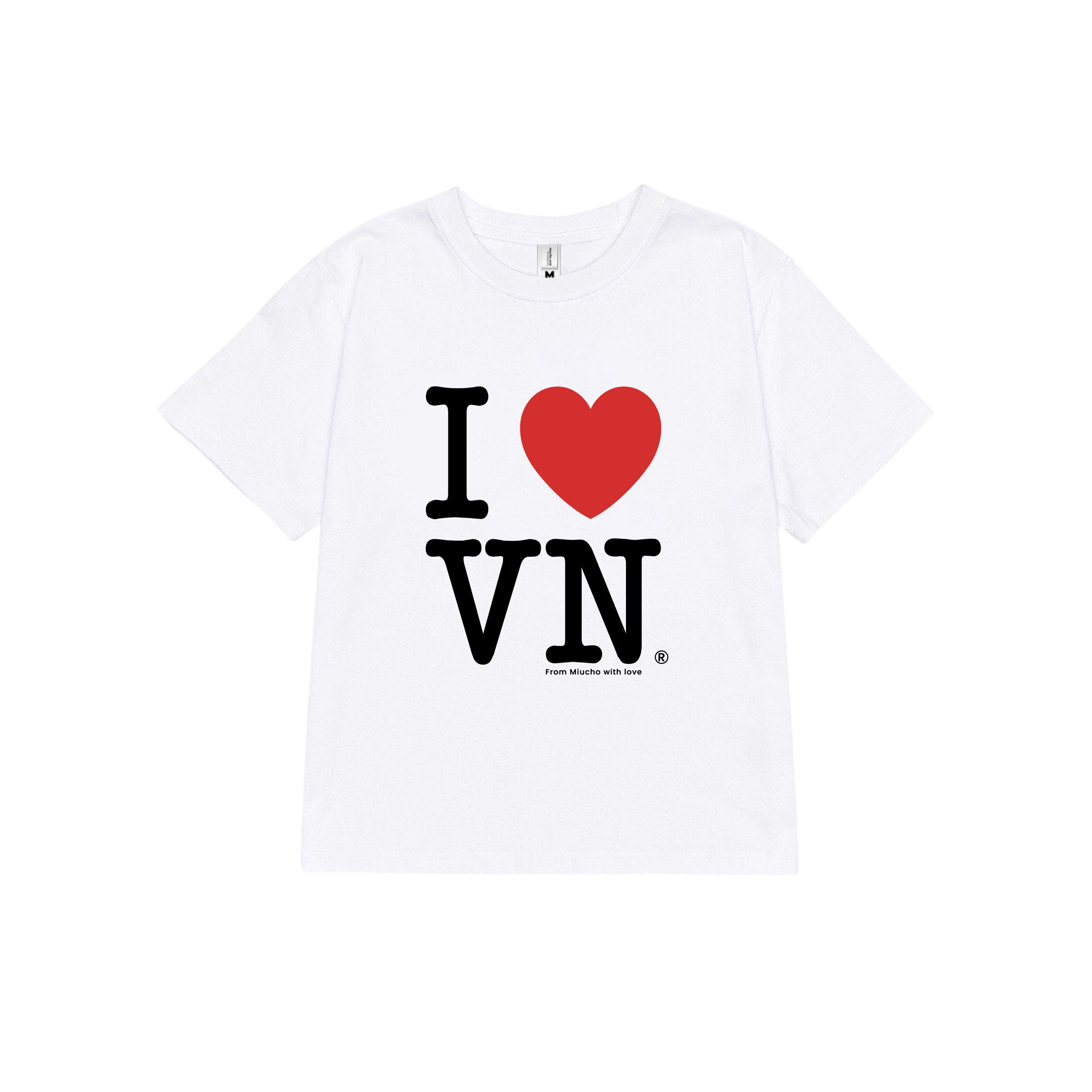 Áo thun baby tee I love VietNam form ôm xinh xắn ABD1220 Miucho tay ngắn Cổ tròn hotrend in artwork_thumbnail_7