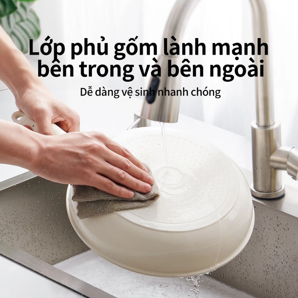 Bộ Nồi Chảo Đá Gốm Chống Dính Mishio 15 Món (5 Nồi Chảo) - Tay Cầm Tháo Rời Thông Minh, Không Chứa PFAS/PTFE, Tương Thích Mọi Loại Bếp_thumbnail_4