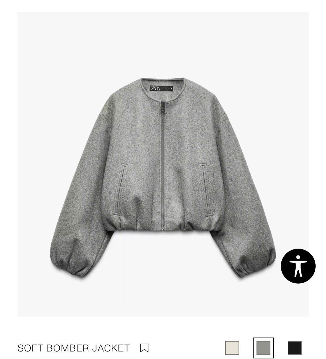 HK149 - Áo khoác bomber xám xịn