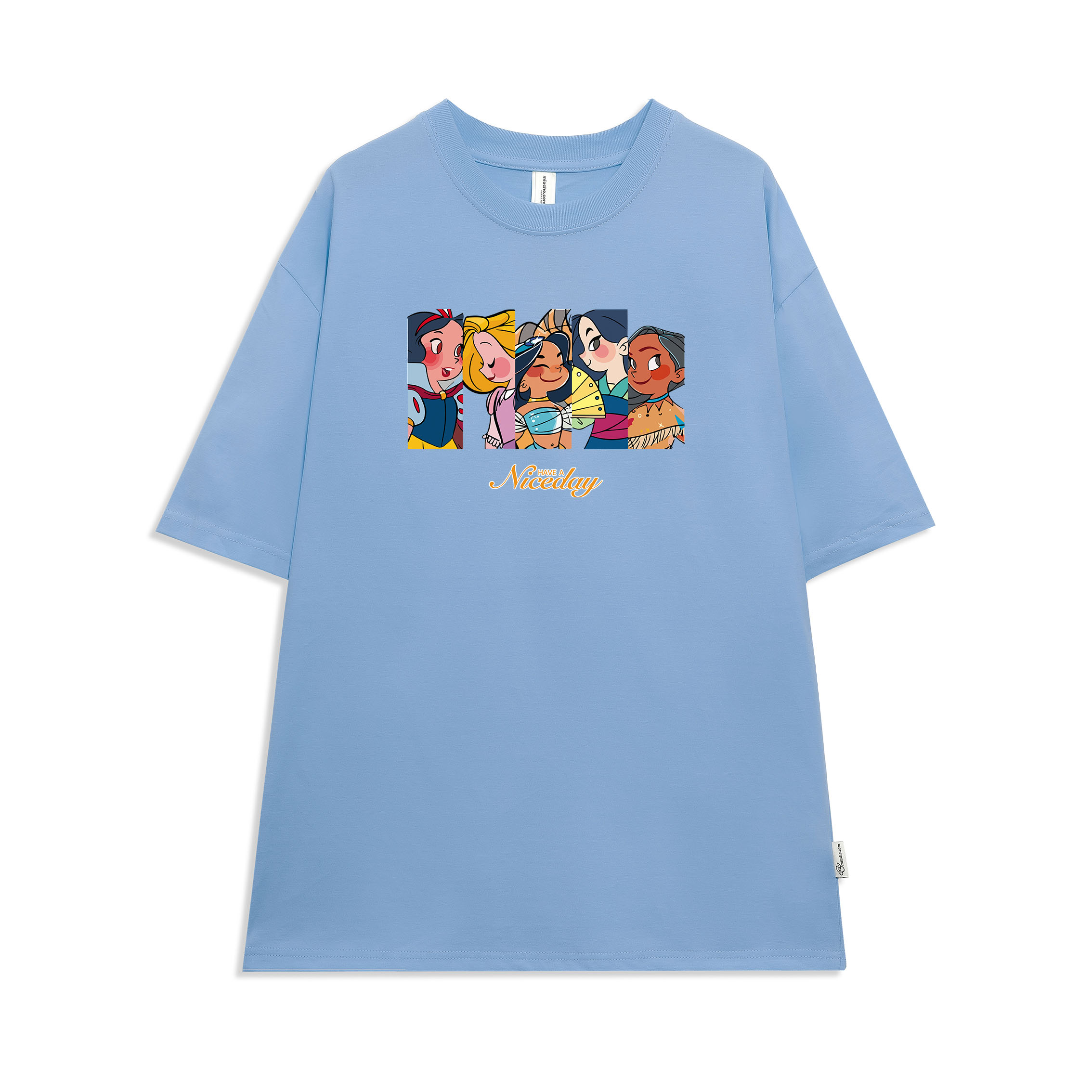 Áo phông nữ form rộng tay lỡ unisex đẹp chất vải cotton hàn quốc AT099 Miucho in hình_thumbnail_14