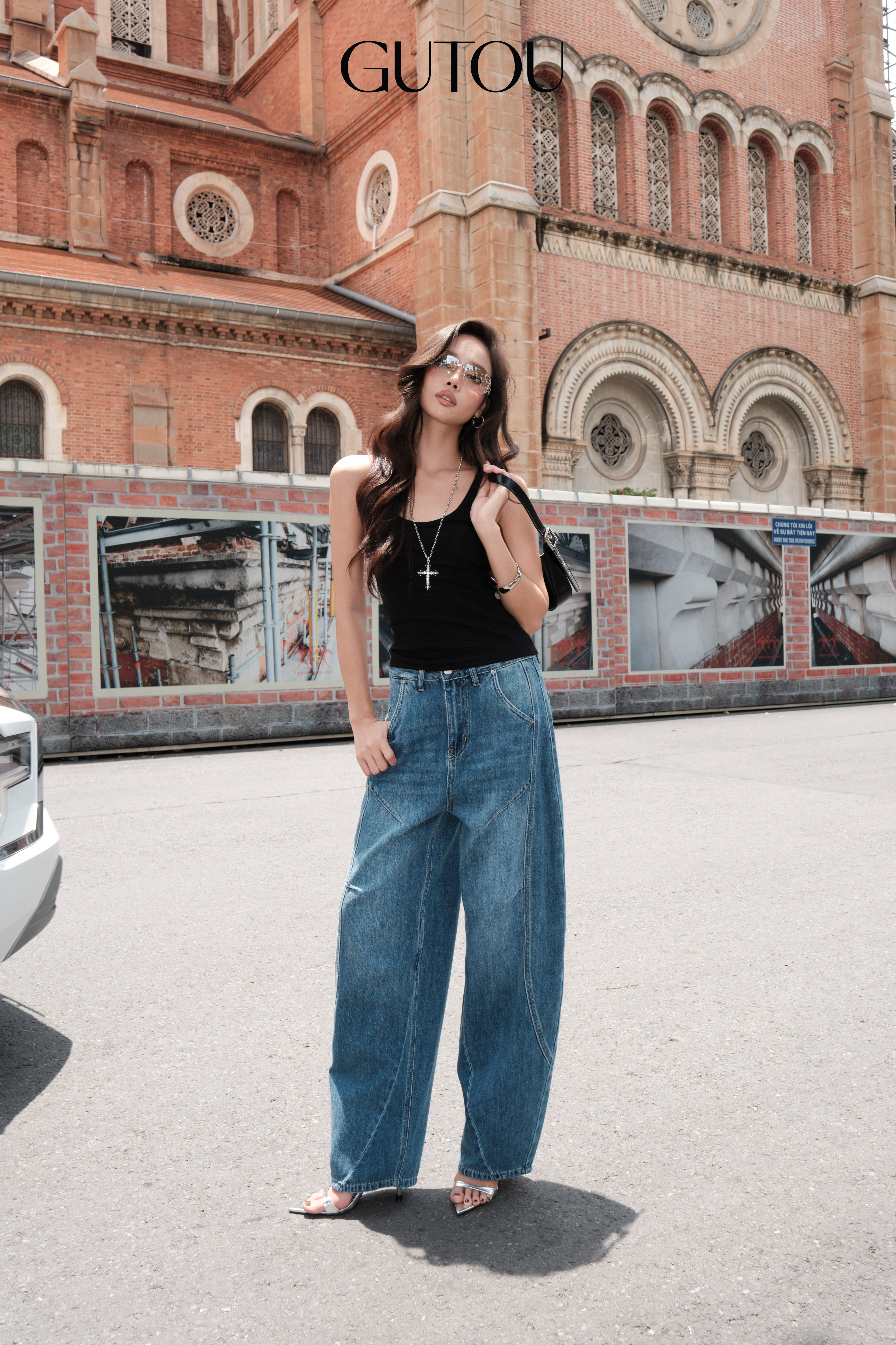 [ GUTOU ] Quần Jean Baggy Trơn Morden Style_thumbnail_3