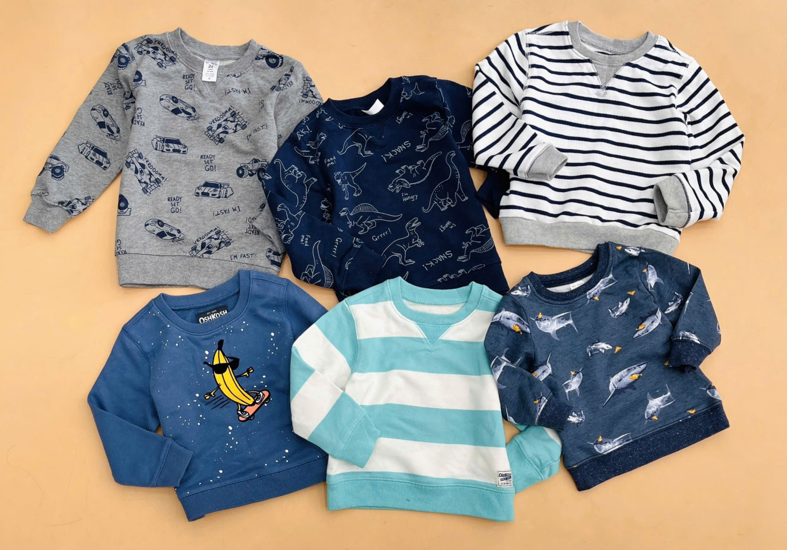 Set 3 áo bé tay dài ( NGẪU NHIÊN ) - mua từ 2set có trùng_thumbnail_3