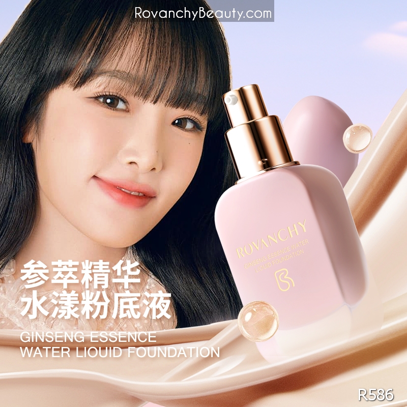 Kem Nền Dưỡng Ẩm R586 ROVANCHY Ginseng Essence Water Liquid Foundation - Bền Lâu, Dưỡng Da, 25g_thumbnail_2