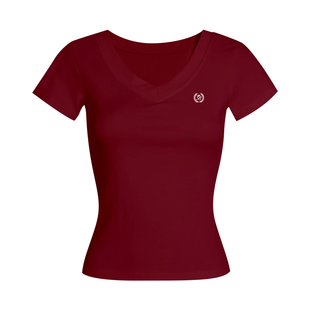 Áo baby tee trắng form ôm dáng ngắn ATD000412685 Miucho tay ngắn vải cotton thoáng mát cổ tròn in basic_thumbnail_12