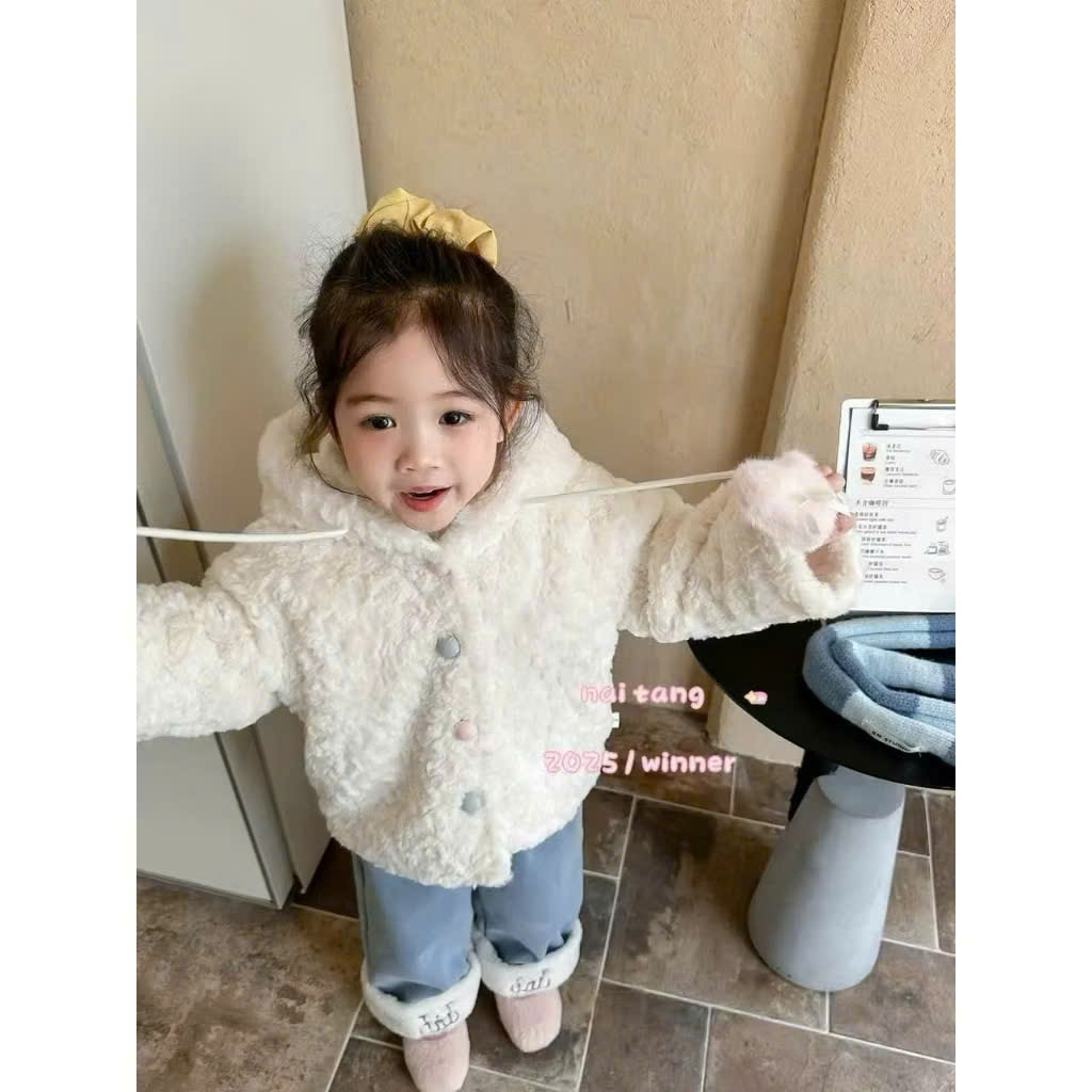 (M94) Áo khoác lông màu trắng dây tim hồng lót lông_thumbnail_1