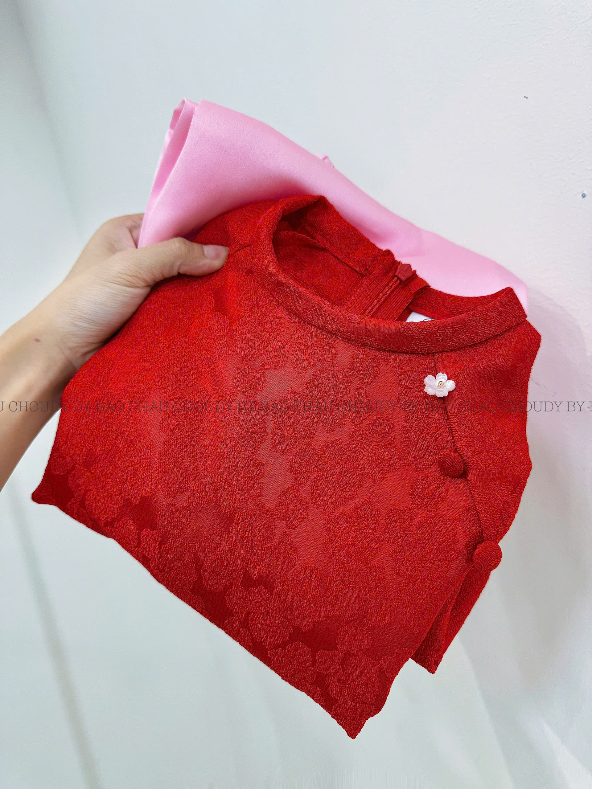 SALE A808 ÁO DÀI ĐỎ BÉ GÁI_thumbnail_5