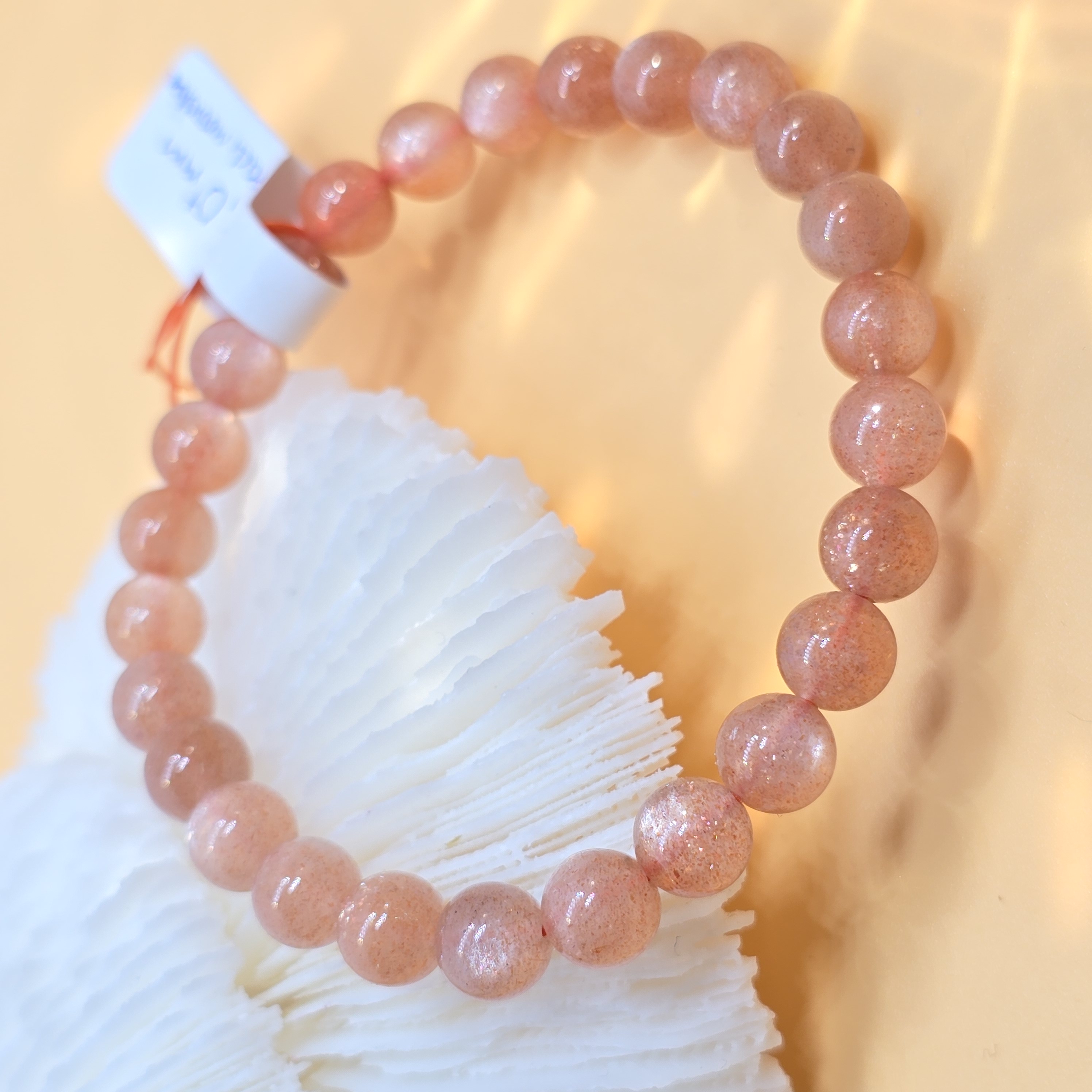Vòng Đá Mặt Trăng Đào Peach Moonstone