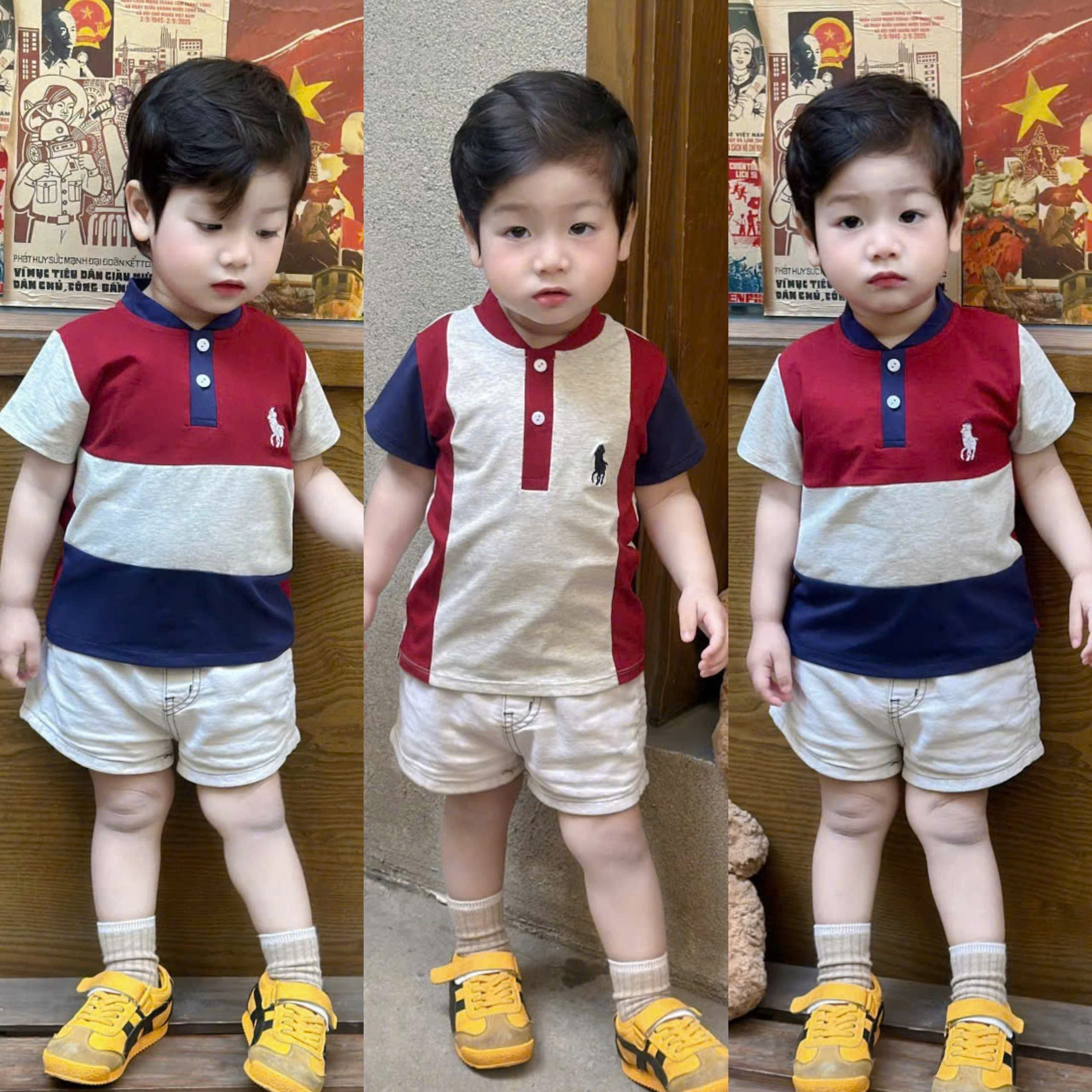 B61 SET 2 ÁO THÊU NGỰA PHỐI MÀU- A106.280