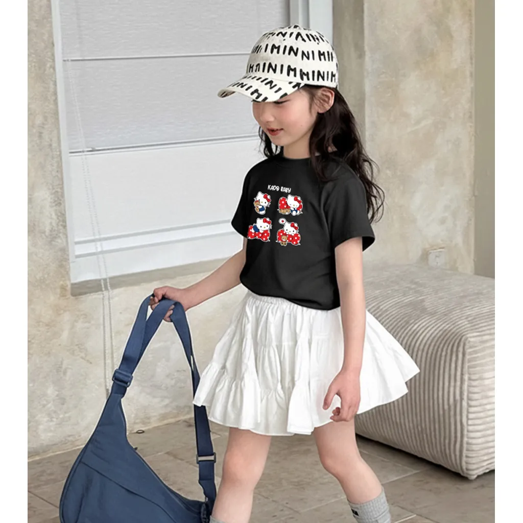 Áo thun kid form rộng Kado chất vải cotton dày dặn thoáng mát thoải mái Hello Kittie 2886_thumbnail_4