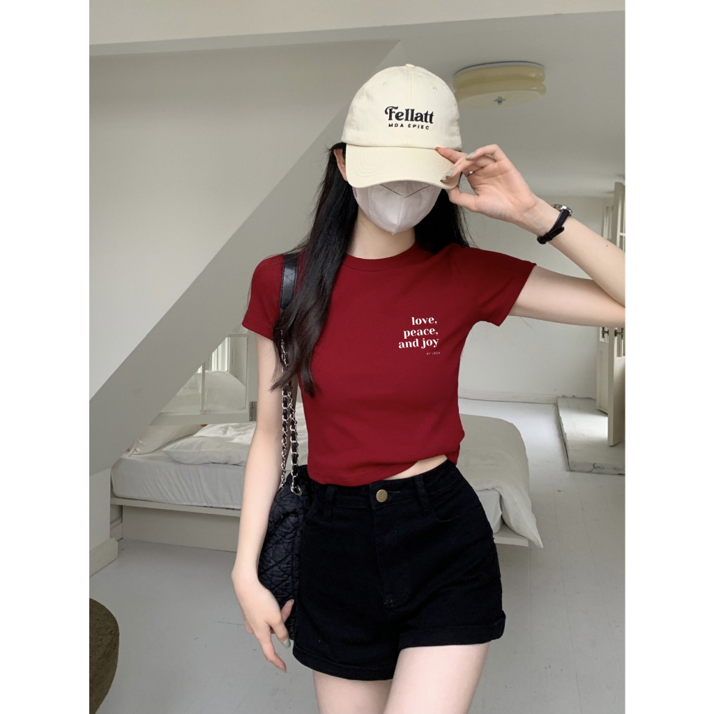 [Form Ôm] Áo croptop nữ dáng ôm in hình thời trang phong cách Hàn Quốc - Áo baby tee Loza G0080_thumbnail_11