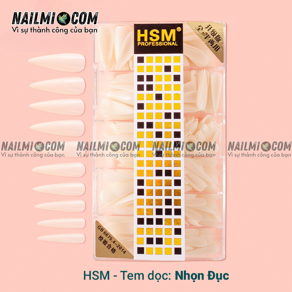 Móng úp - form nhọn dài - màu đục - L2
