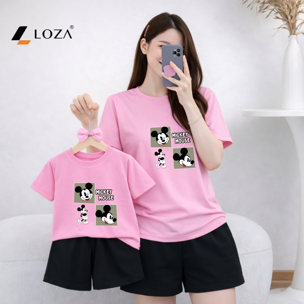 [Form rộng] Set đồ đôi mẹ và bé hình MICKEY - Loza BP632-SB632_thumbnail_4