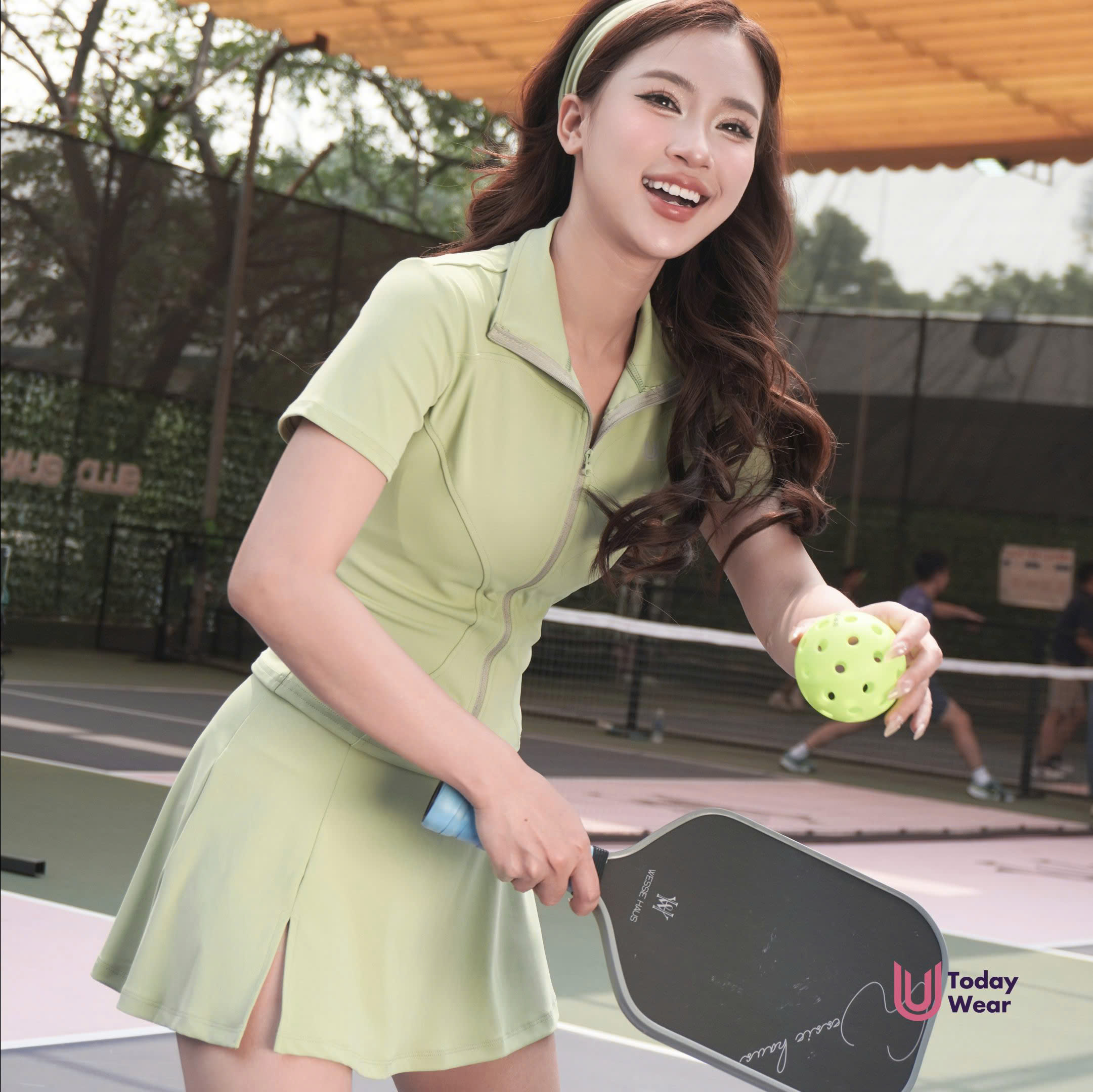 Áo khoác Missy cộc tay Xanh bơ mix chân váy Ivy Xanh bơ_thumbnail_1