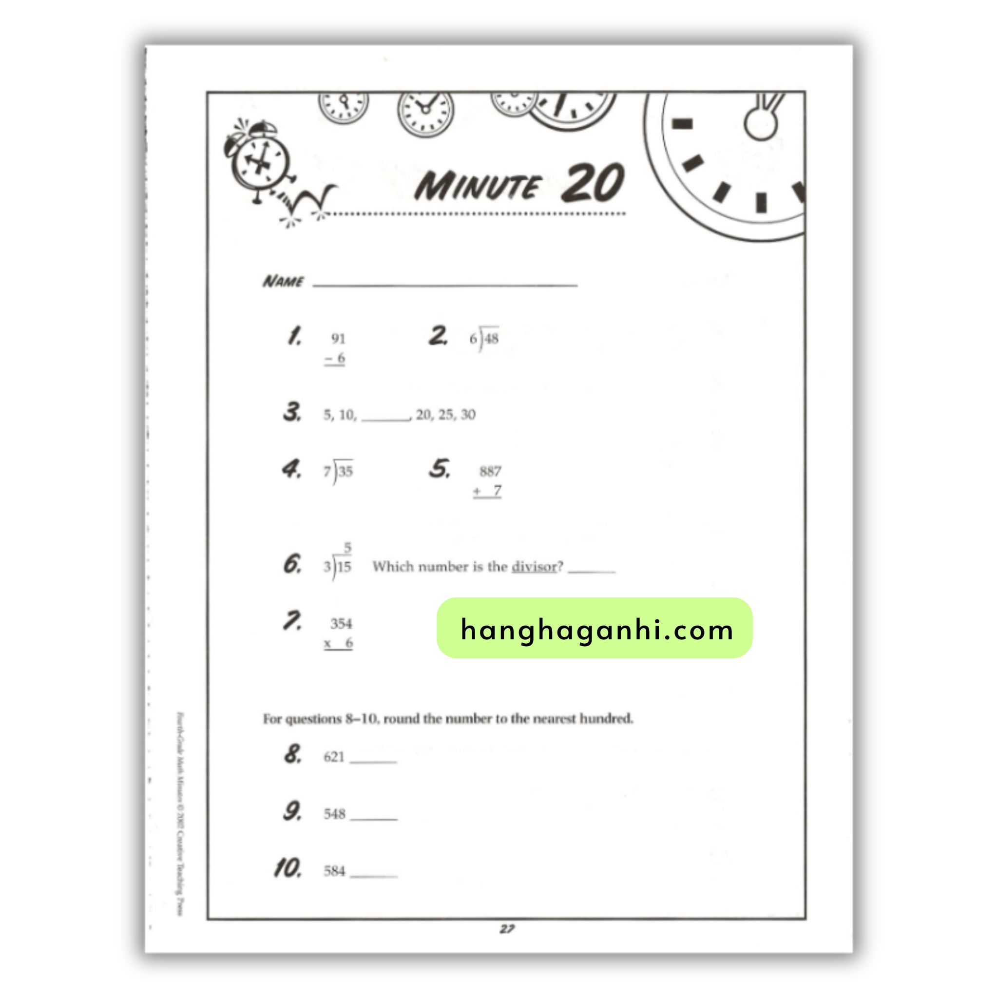 Math Minutes Grade 4- Sách Toán Tiếng Anh cho bé lớp 4_thumbnail_3
