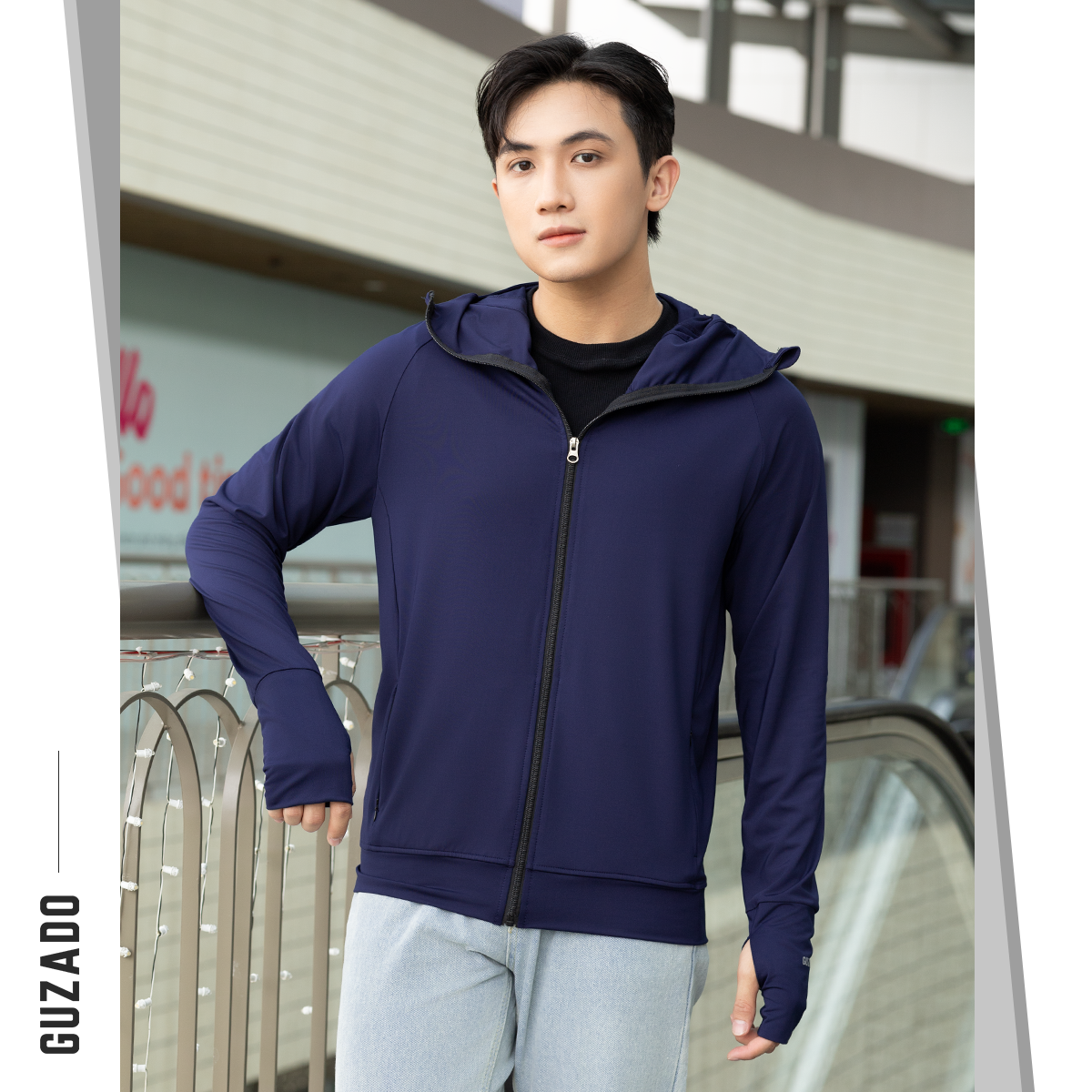 Áo Chống Nắng 2 Lớp Unisex Thông Hơi Khóa Kéo Mũ Trùm Kín Mặt Chống Tia UV GCN02_thumbnail_8
