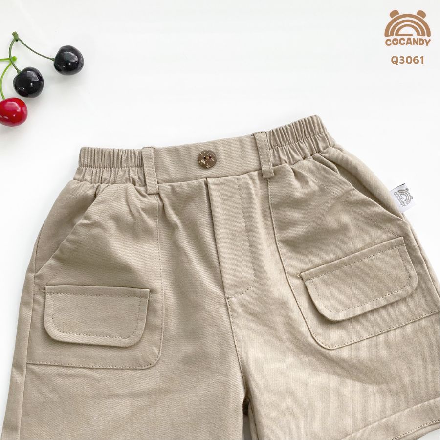 Quần cộc NÂU NHẠT 2 túi nắp (dáng lửng)_thumbnail_3