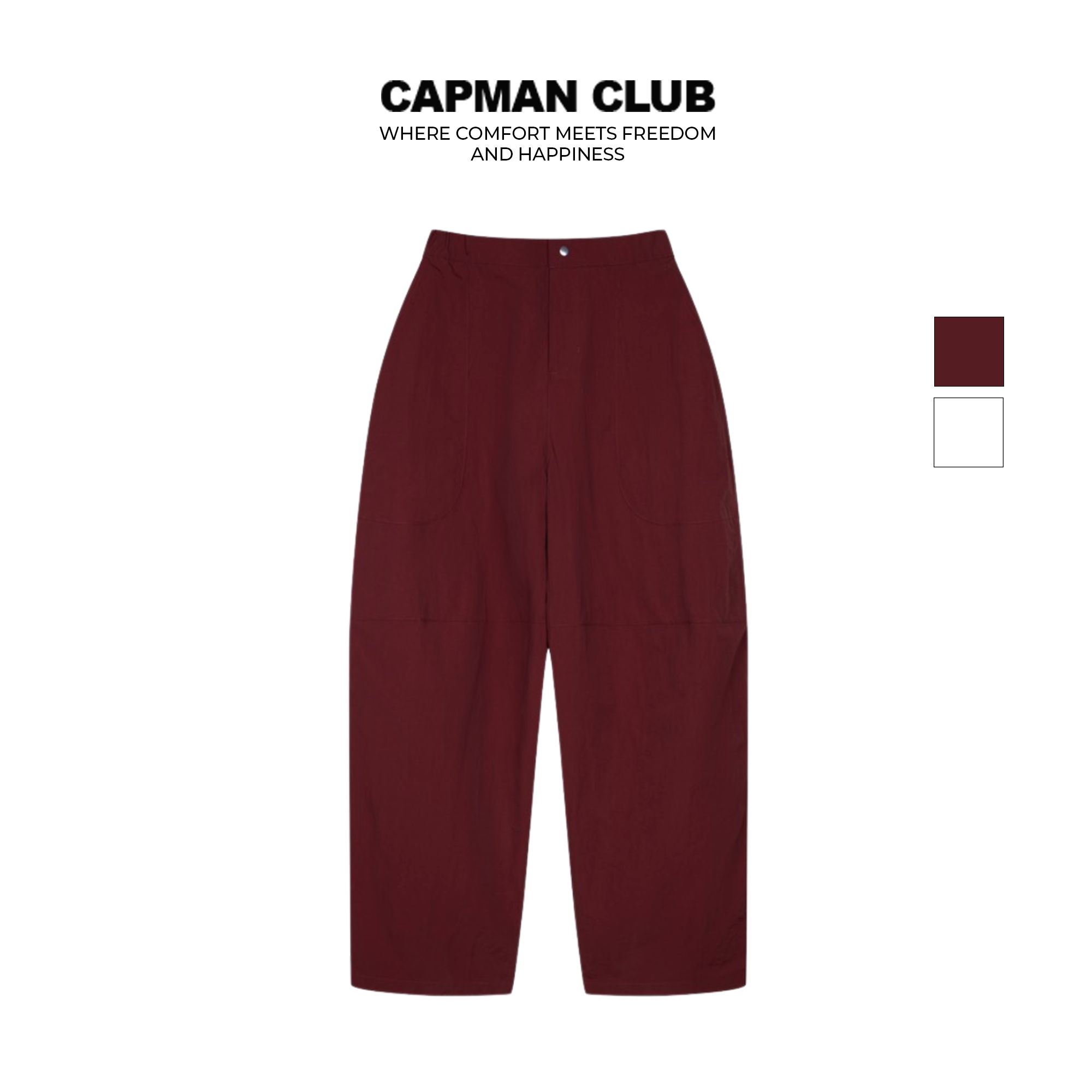 Quần form dáng bí RANDI 2 màu đỏ và trắng unisex phù hợp nam và nữ