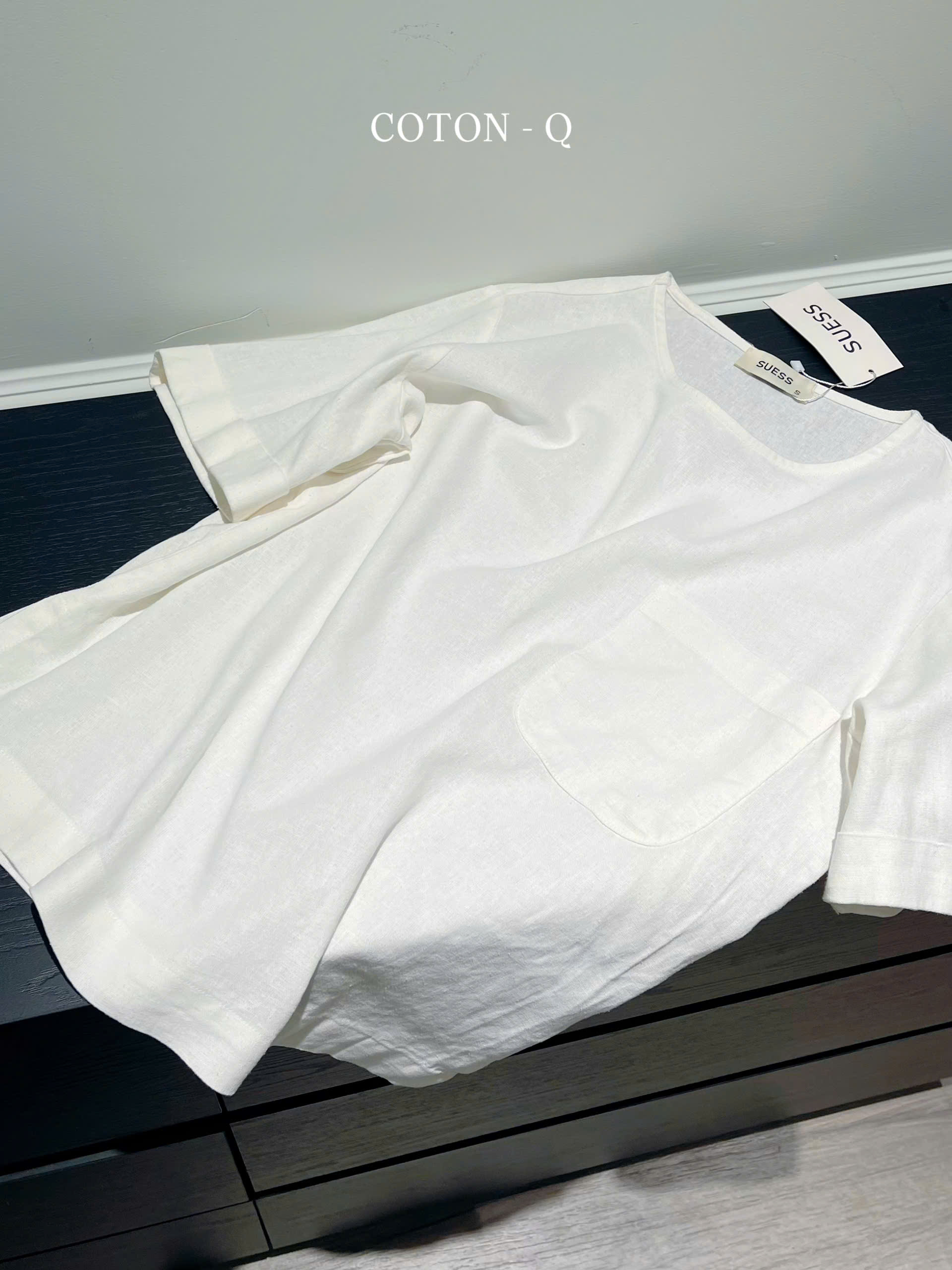 Áo thun tay ngắn Coton Q linen phối túi_thumbnail_11