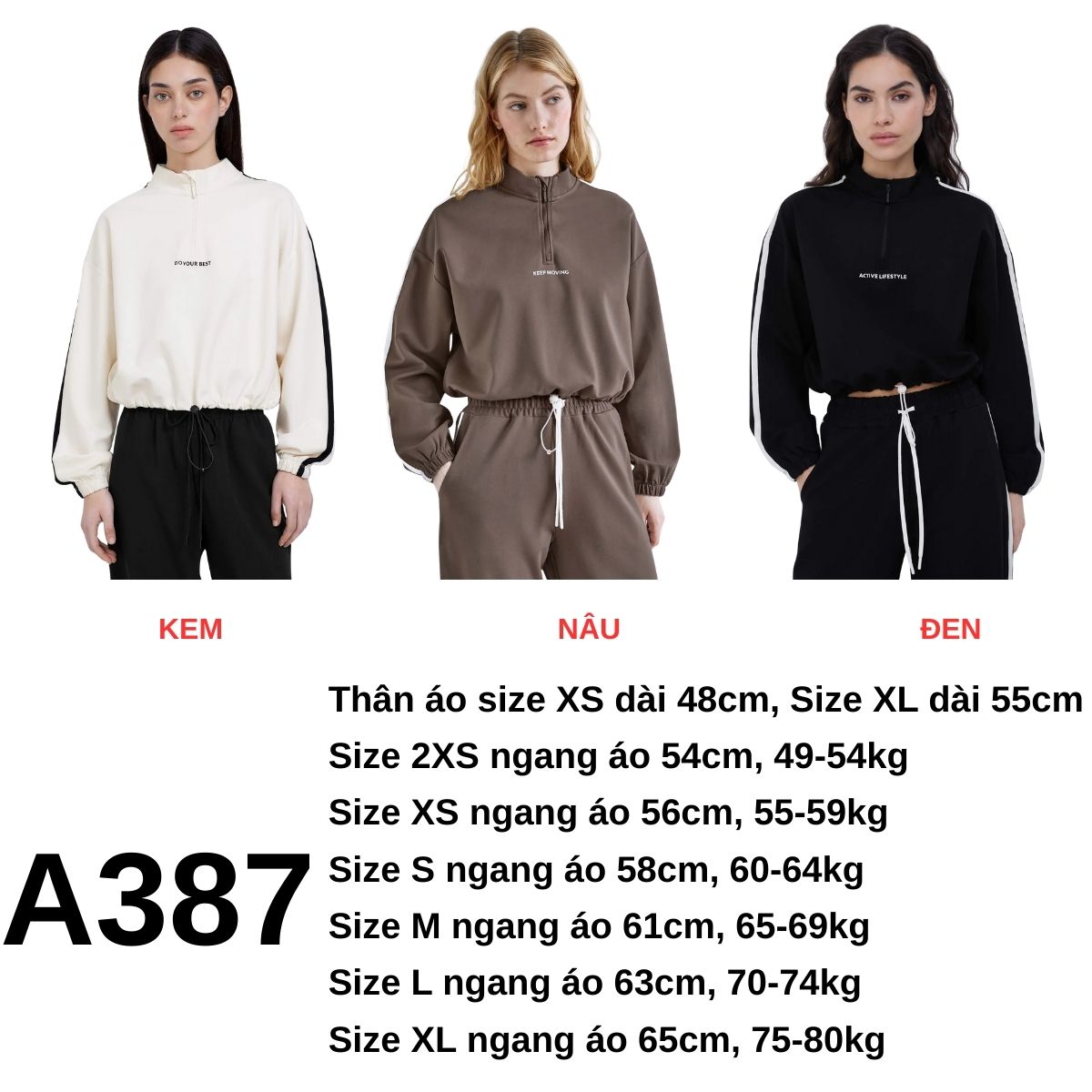 A387 Áo Sweater crop GJ