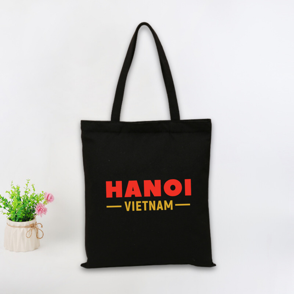 Túi tote vải canvas BST Tôi yêu Việt Nam có khoá kéo và ngăn phụ đi học, đi chơi - 𝐖𝐞 𝐓𝐞𝐞 TOTE10_thumbnail_7