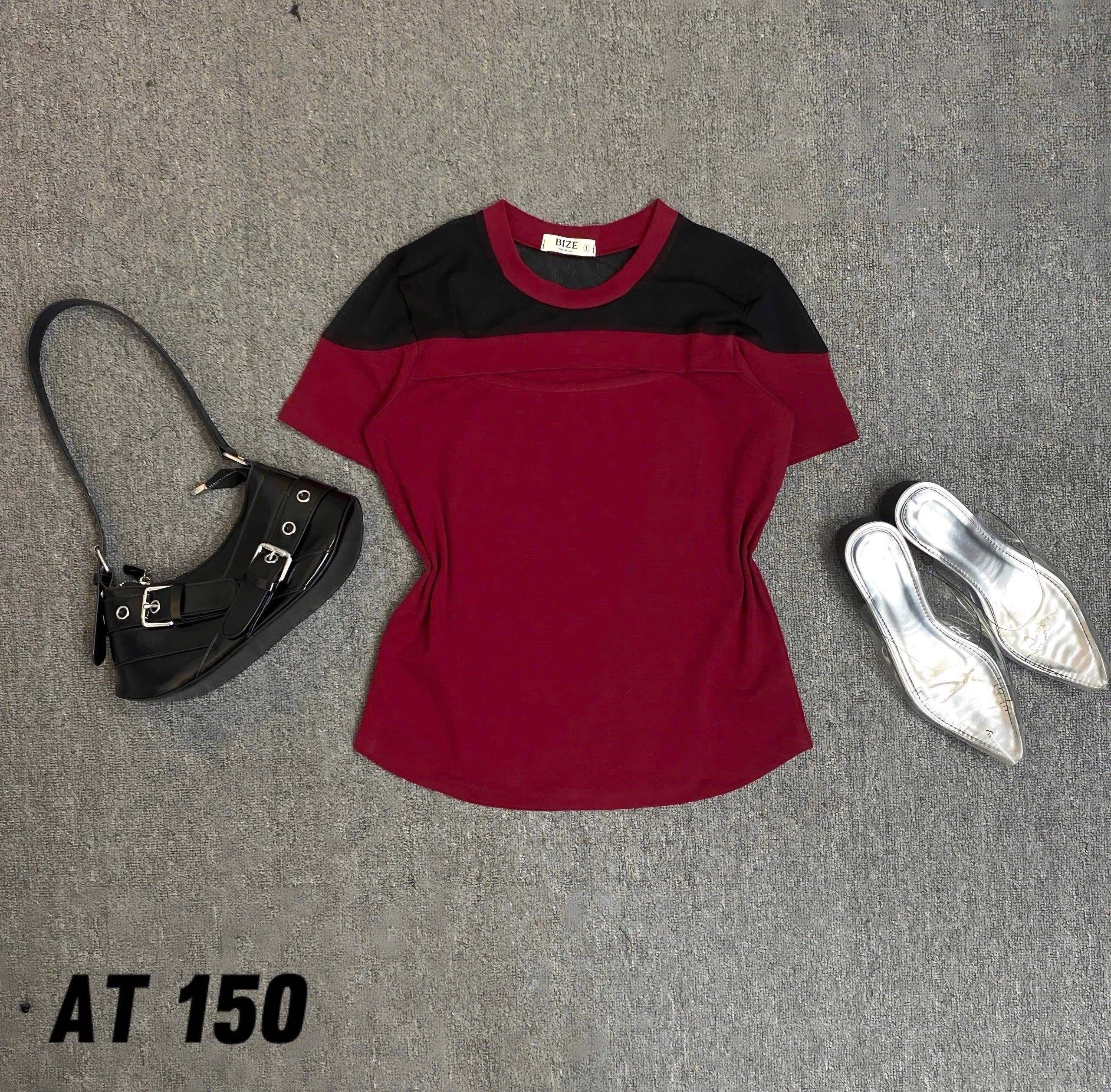 Áo thun khoét ngực kiểu bigsize AT150 dành cho nàng béo mập từ 55-90kg