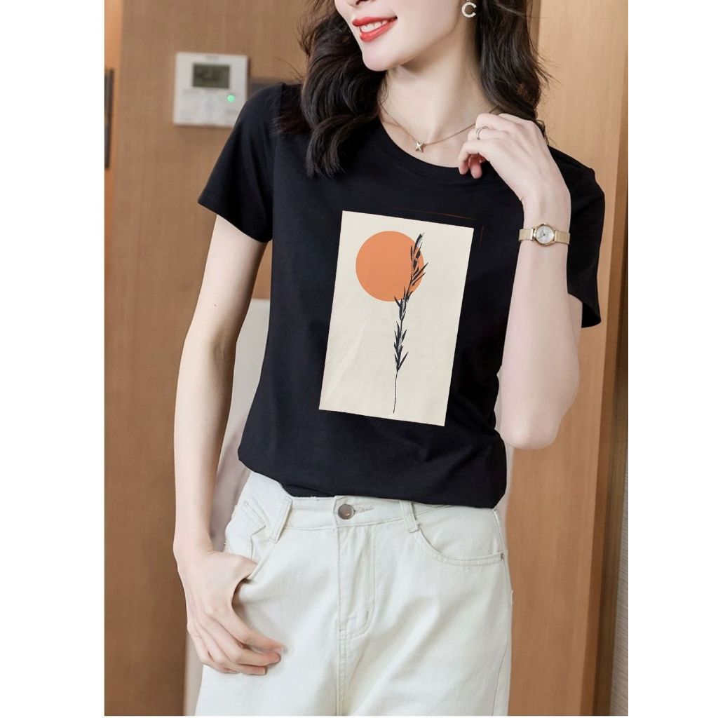 [Form Vừa] Áo thun nữ form vừa in hình thời trang - Áo phông XẢ lẻ size LOZA XA0010_thumbnail_0