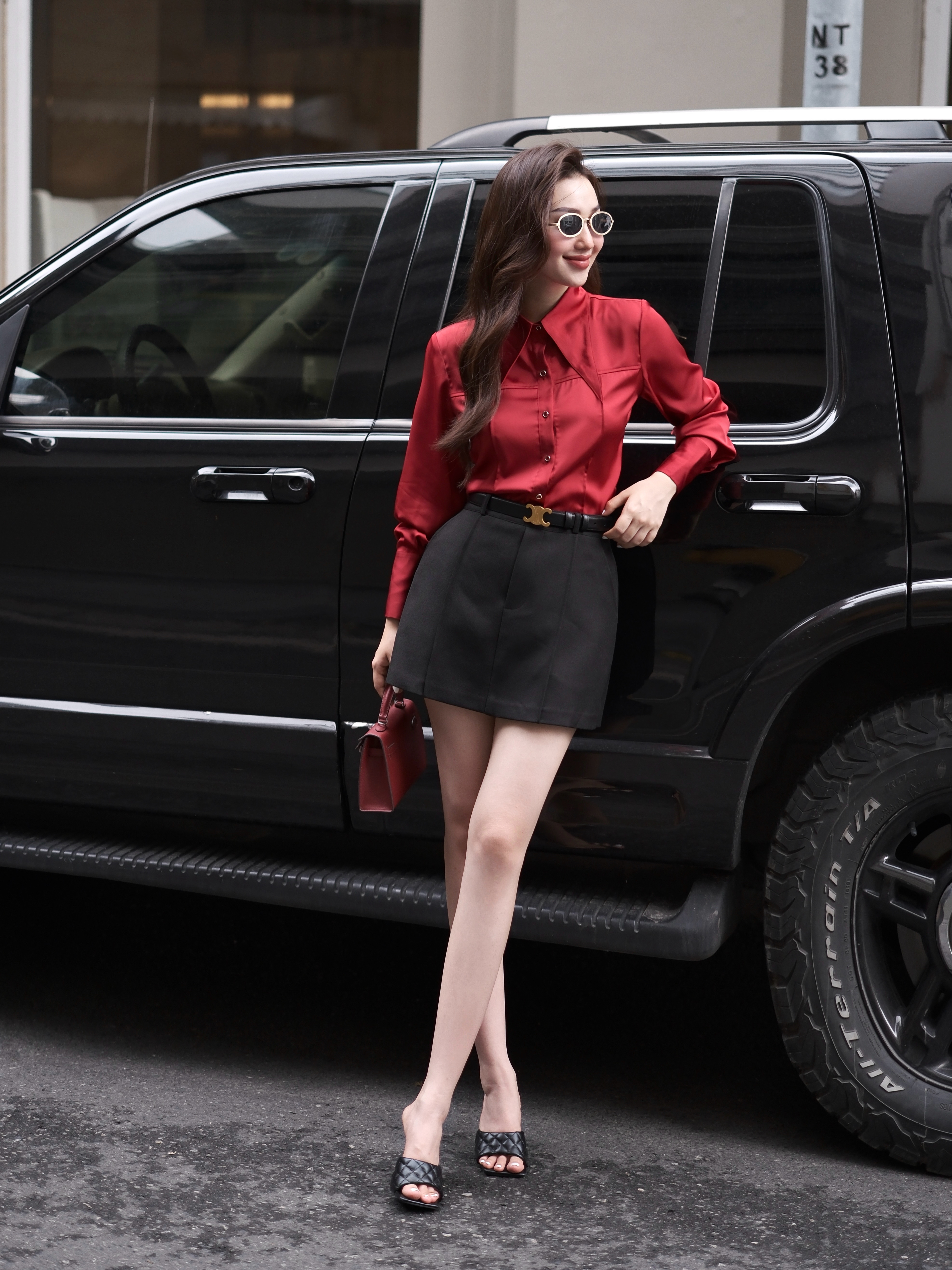 Áo sơ mi lụa bấu ly HAGOO_thumbnail_5