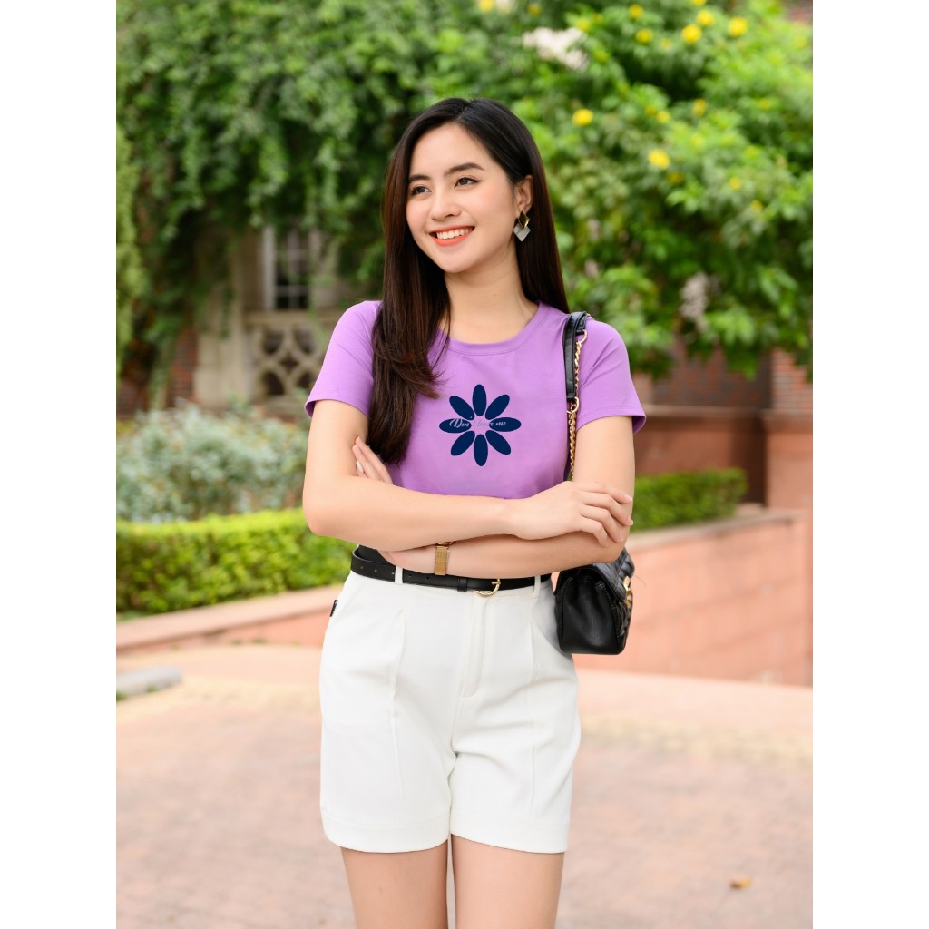 [Form Vừa] Áo thun nữ form vừa in hình hoa lá - Áo phông nữ Loza - G0173_thumbnail_6