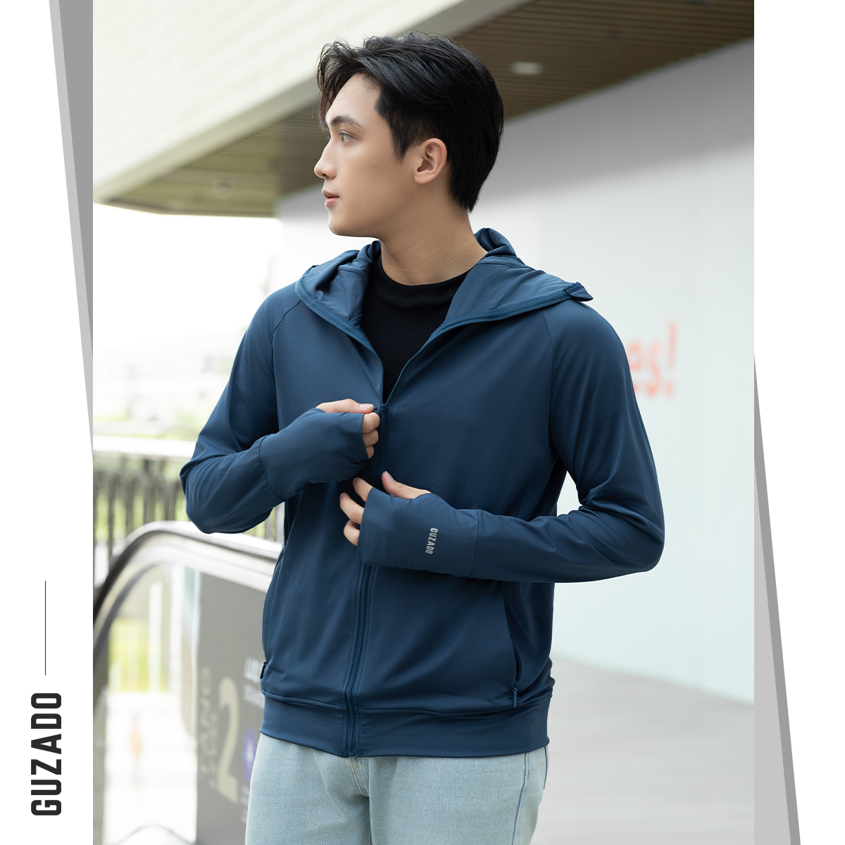 Áo Chống Nắng 2 Lớp Unisex Thông Hơi Khóa Kéo Mũ Trùm Kín Mặt Chống Tia UV GCN02_thumbnail_26