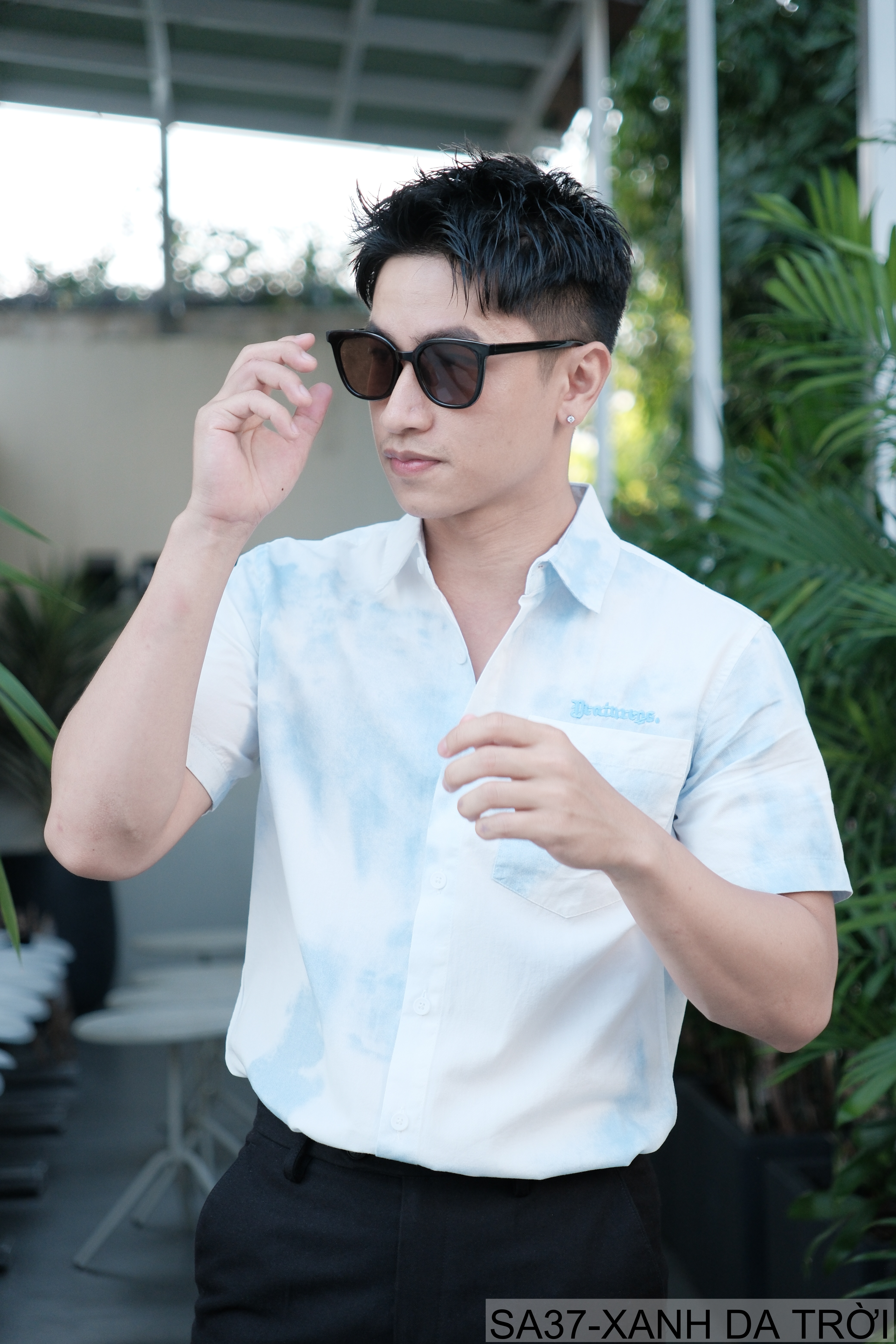 SA37 - Áo sơ mi nam tay ngắn cổ lật in hoa tie-dye phong cách Hàn Quốc mùa hè_thumbnail_13