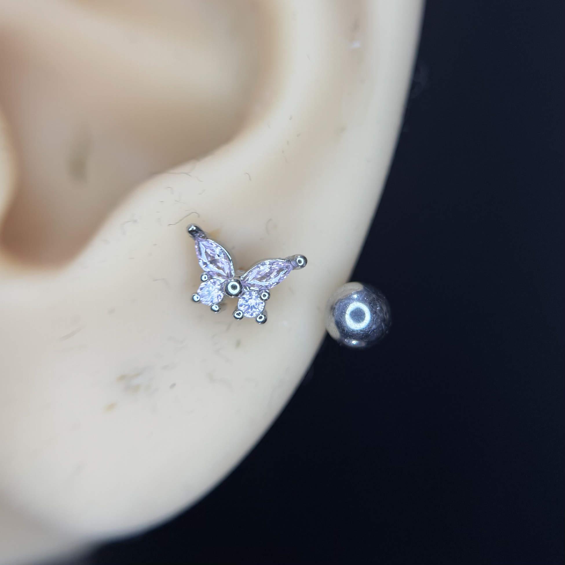 septum thân titan bướm trắng size 6