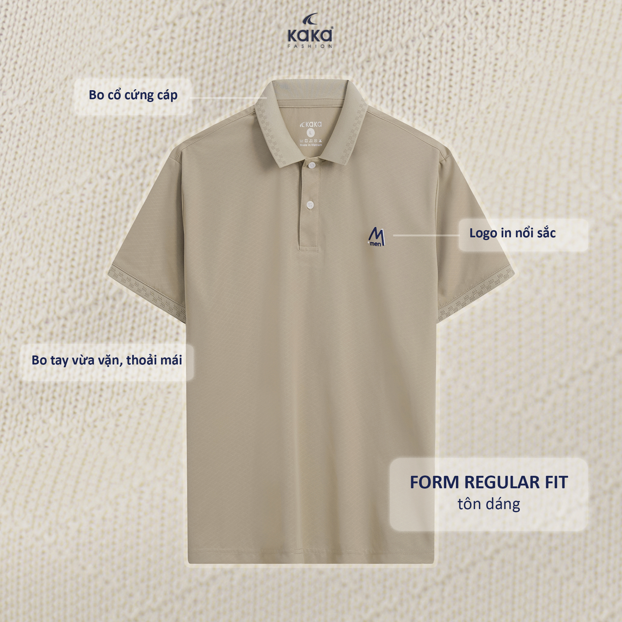 Áo Polo KaKa In Nổi Chữ Men_thumbnail_7