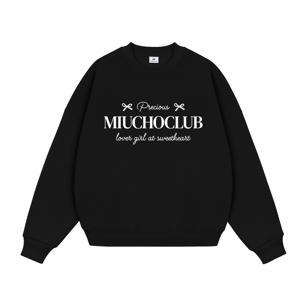 Áo sweater nữ form boxy 1924 Miucho cổ tròn vải nỉ bông 350 GSM dày dặn in basic_thumbnail_9
