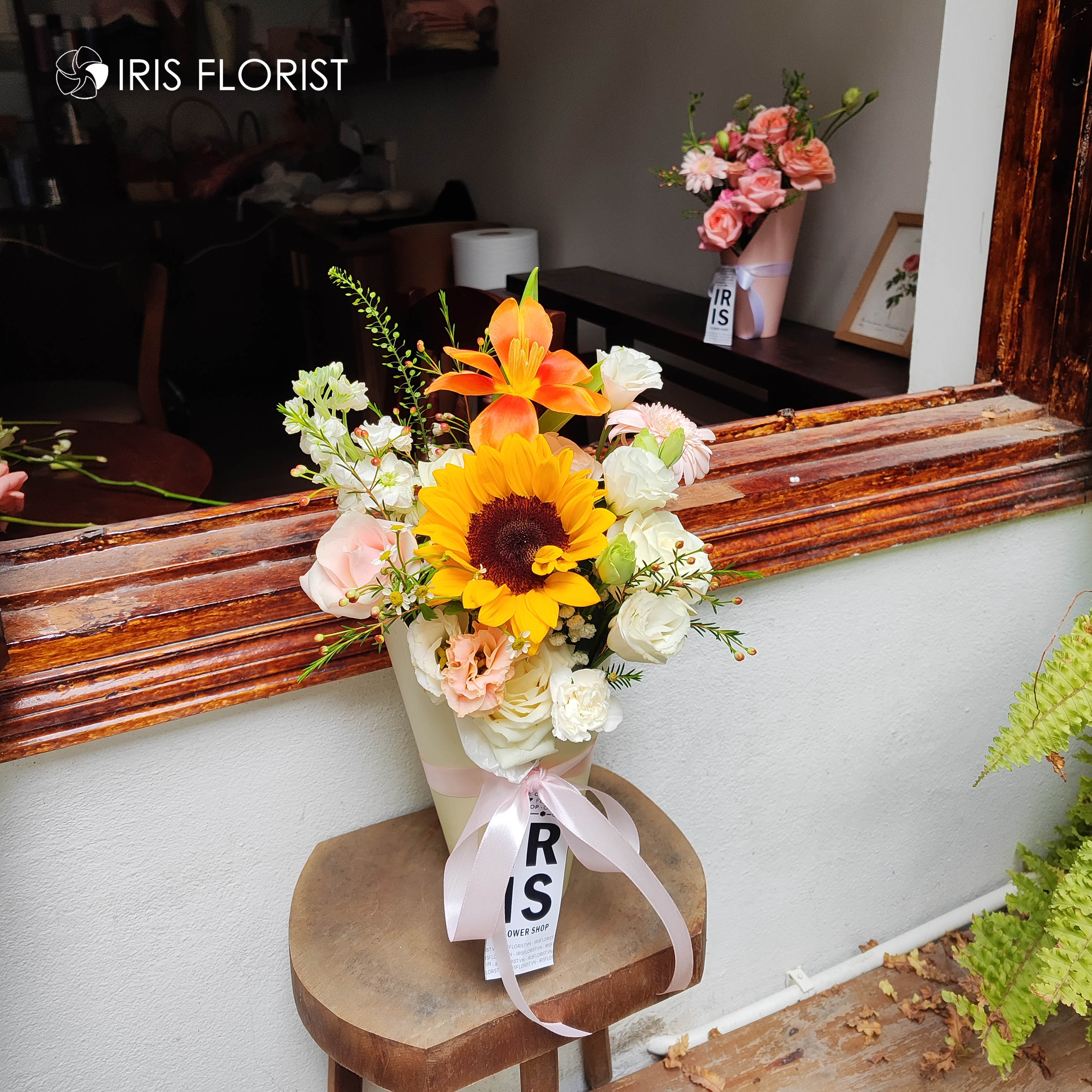 Flower Cup - Cốc hoa Size S - Hướng dương mix