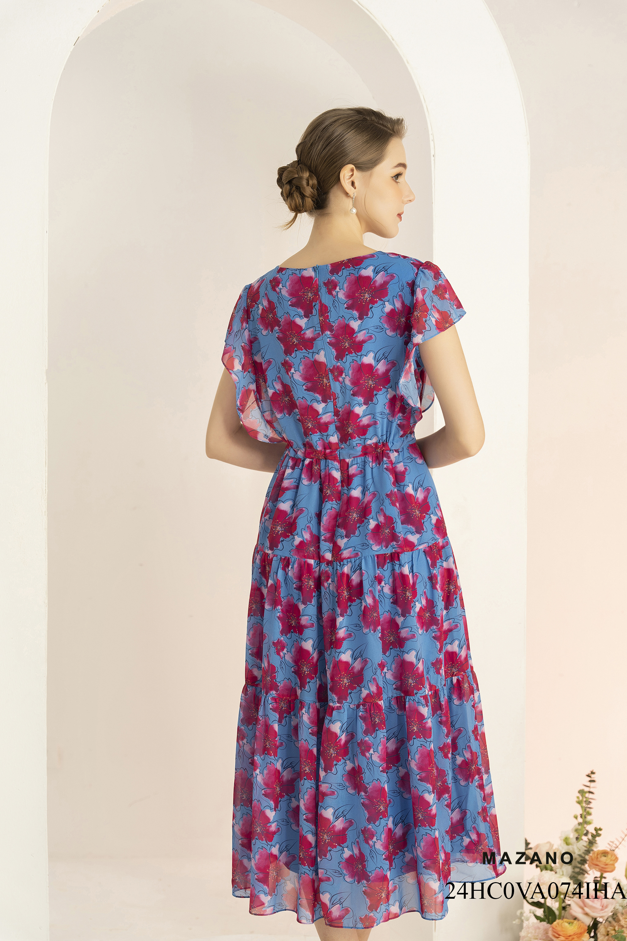 Đầm Maxi Hoạ Tiết Hoa Nhiệt Đới_thumbnail_5