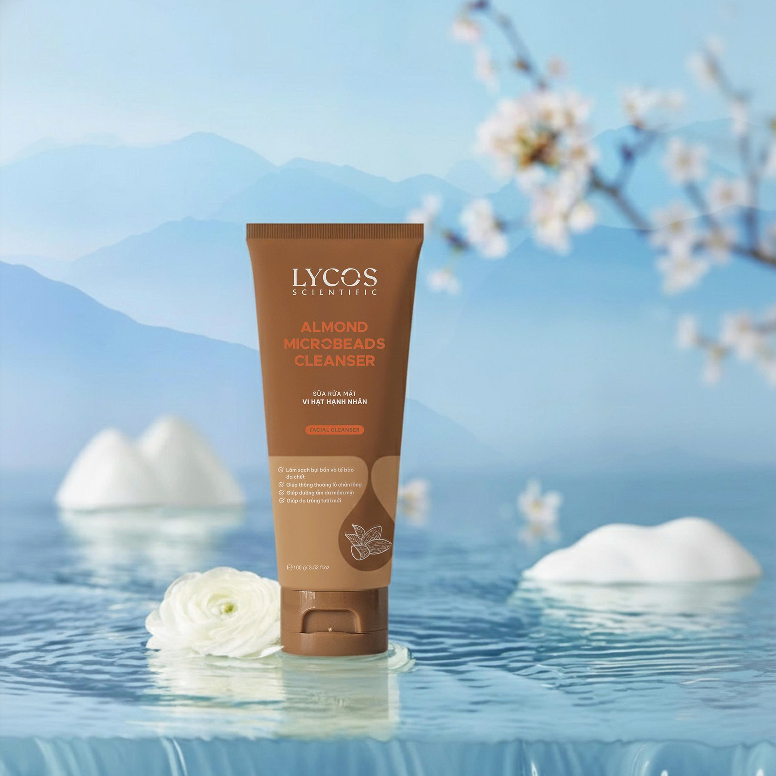 Gel rửa mặt Vi hạt hạnh nhân LYCOS 100g_thumbnail_3