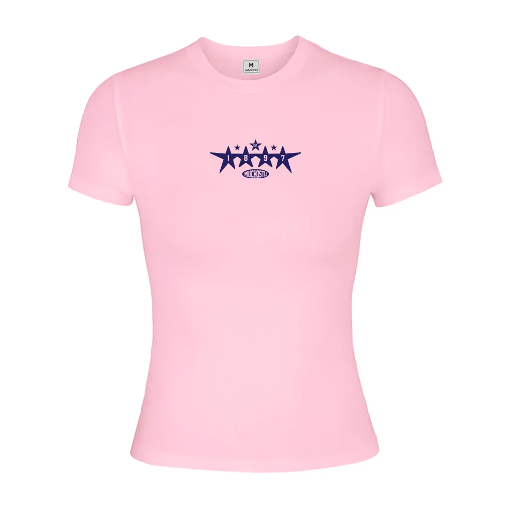 Áo baby tee nữ slim fit Beezy vải visco thoáng mát ôm body tay ngắn cổ tròn basic in mix_thumbnail_14