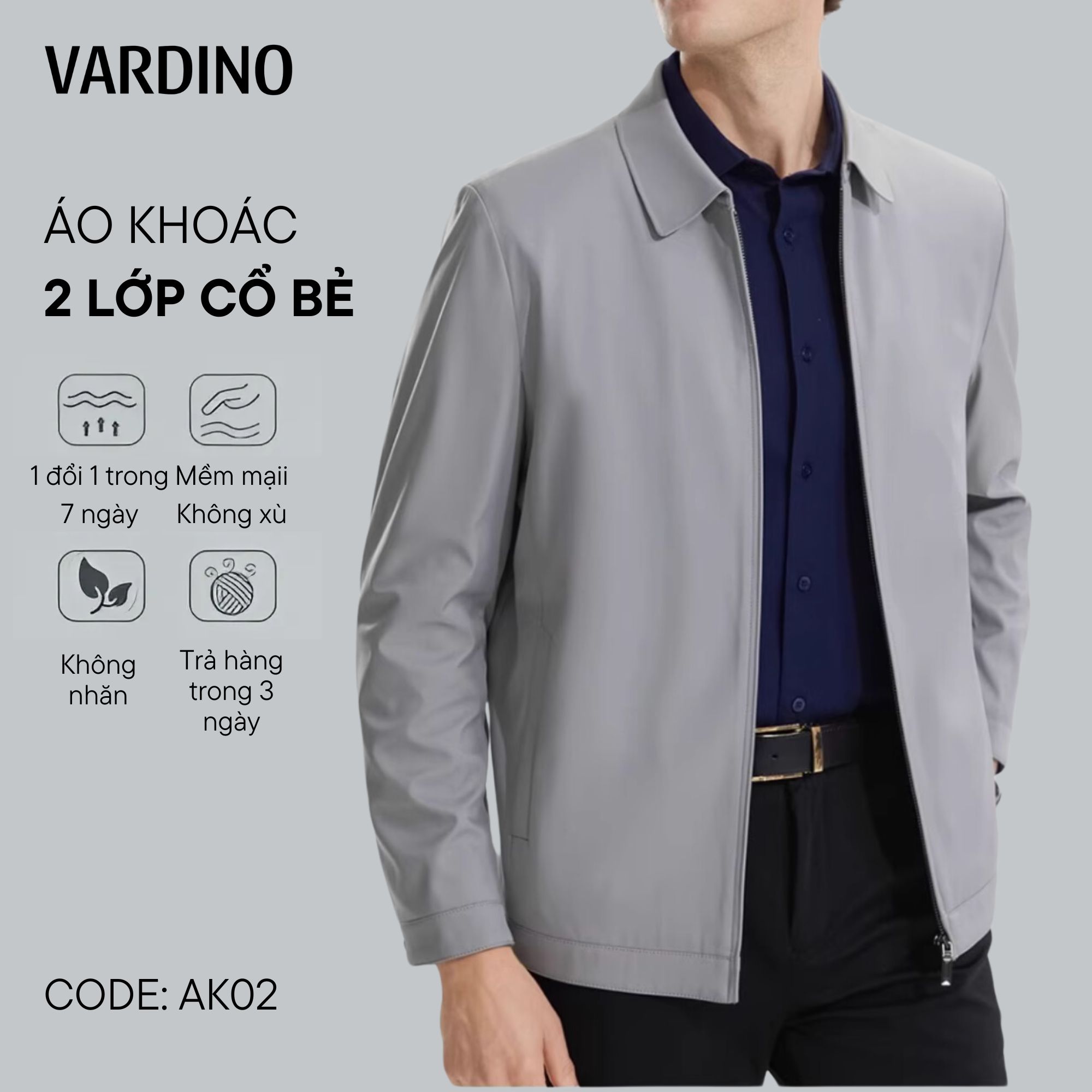 Áo khoác nam công sở Vardino AK02