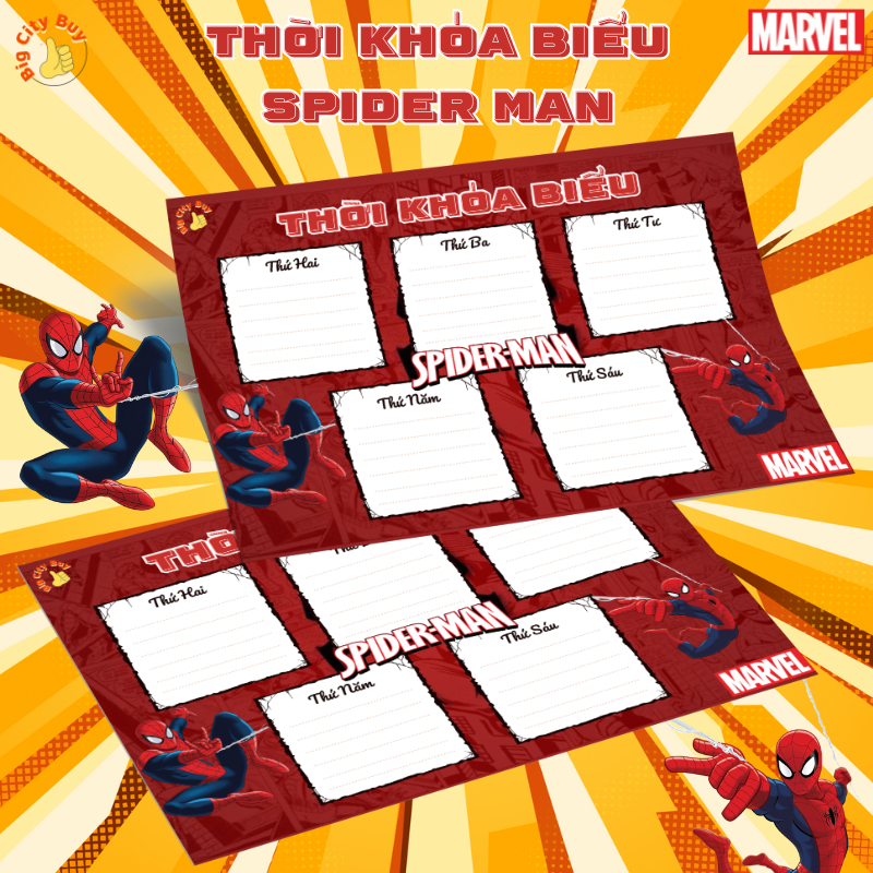 Thời Khóa Biểu Loopy, Capybara, Spider Man, Iron Man Siêu Đẹp Cho Bé_thumbnail_4