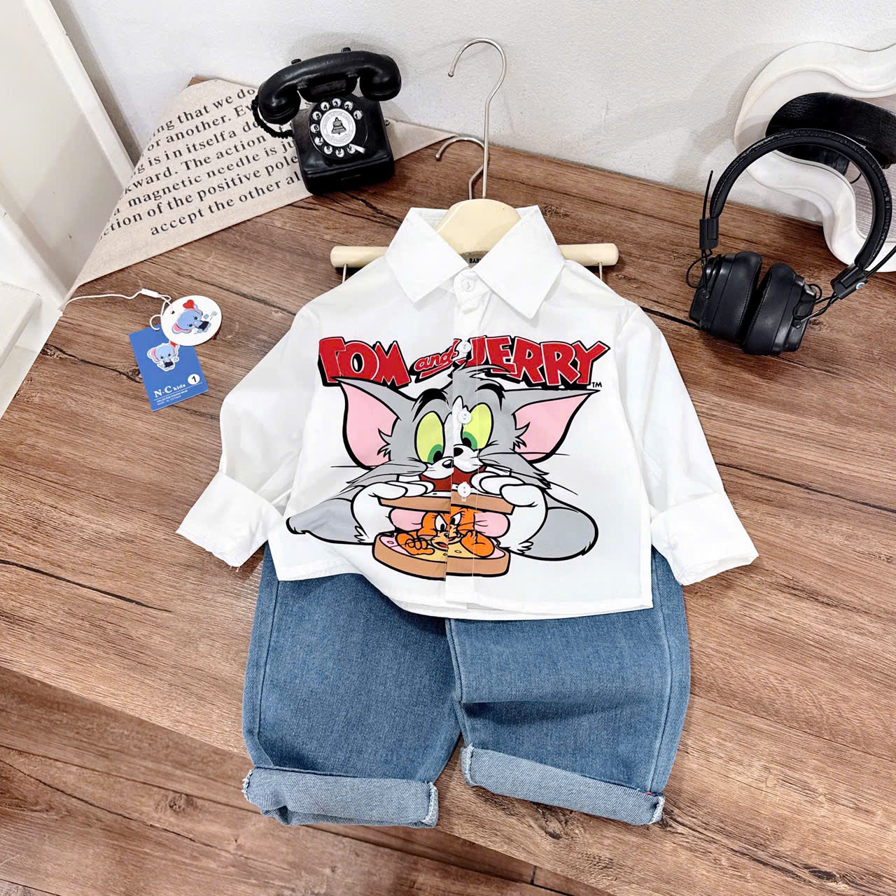 C26 BỘ SƠ MI DÀI TOM AND JERRY MÃ 2 - A108.316